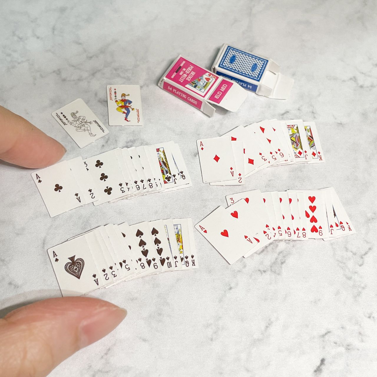 [現貨]袖珍撲克牌（兩個盒子+54張牌）