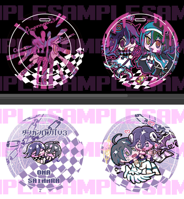 【V3】王馬＆最原-皮革行李牌 （囚禁款/虛妄信仰款）