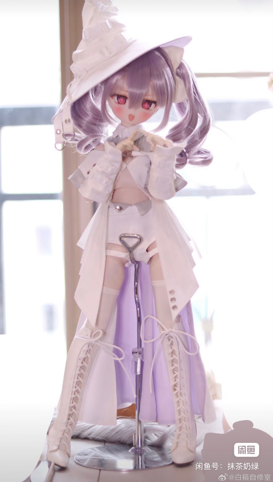 便攜魔女 白紫 三分帽子mdd尺寸