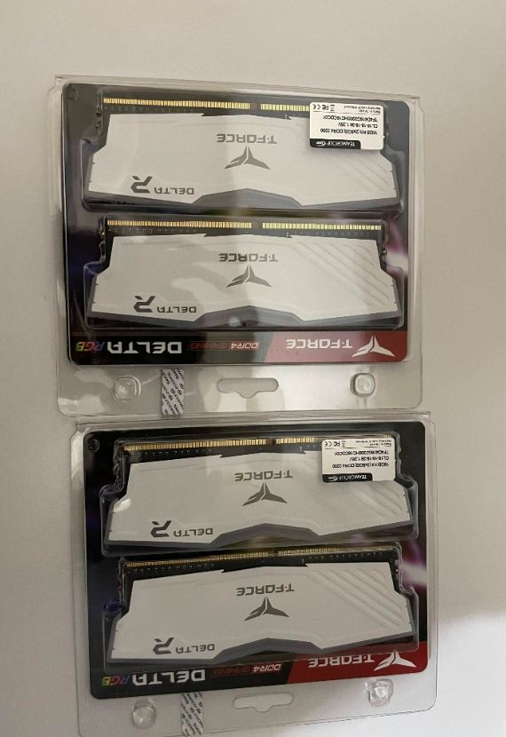 TEAM十銓 T-Force Delta RGB 8GBx4 DDR4-3200 白 RAM（LINE:陳俊諺下標）