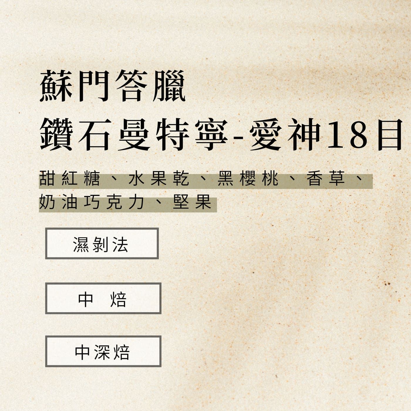 鑽石曼特寧  愛神 +AAA  18目