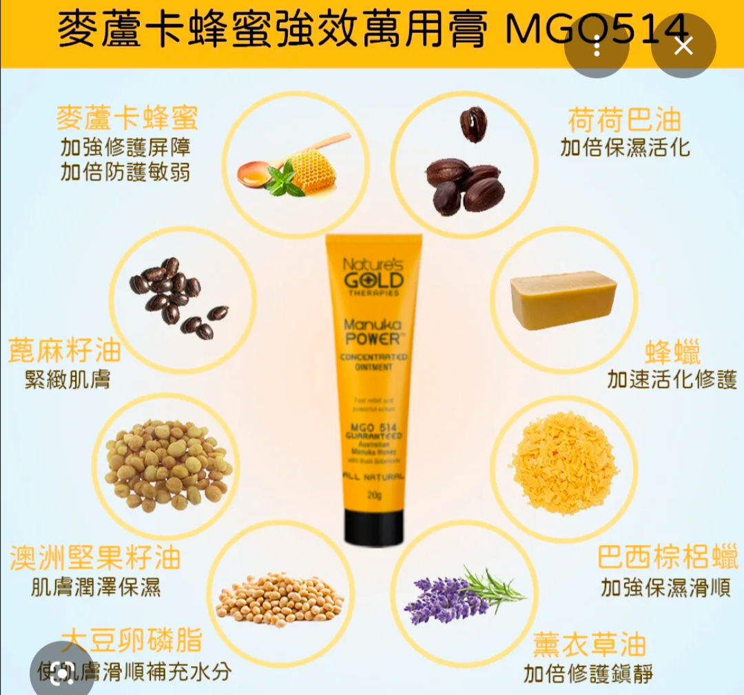 母親節熱銷！麥蘆卡萬用膏/潤膚乳