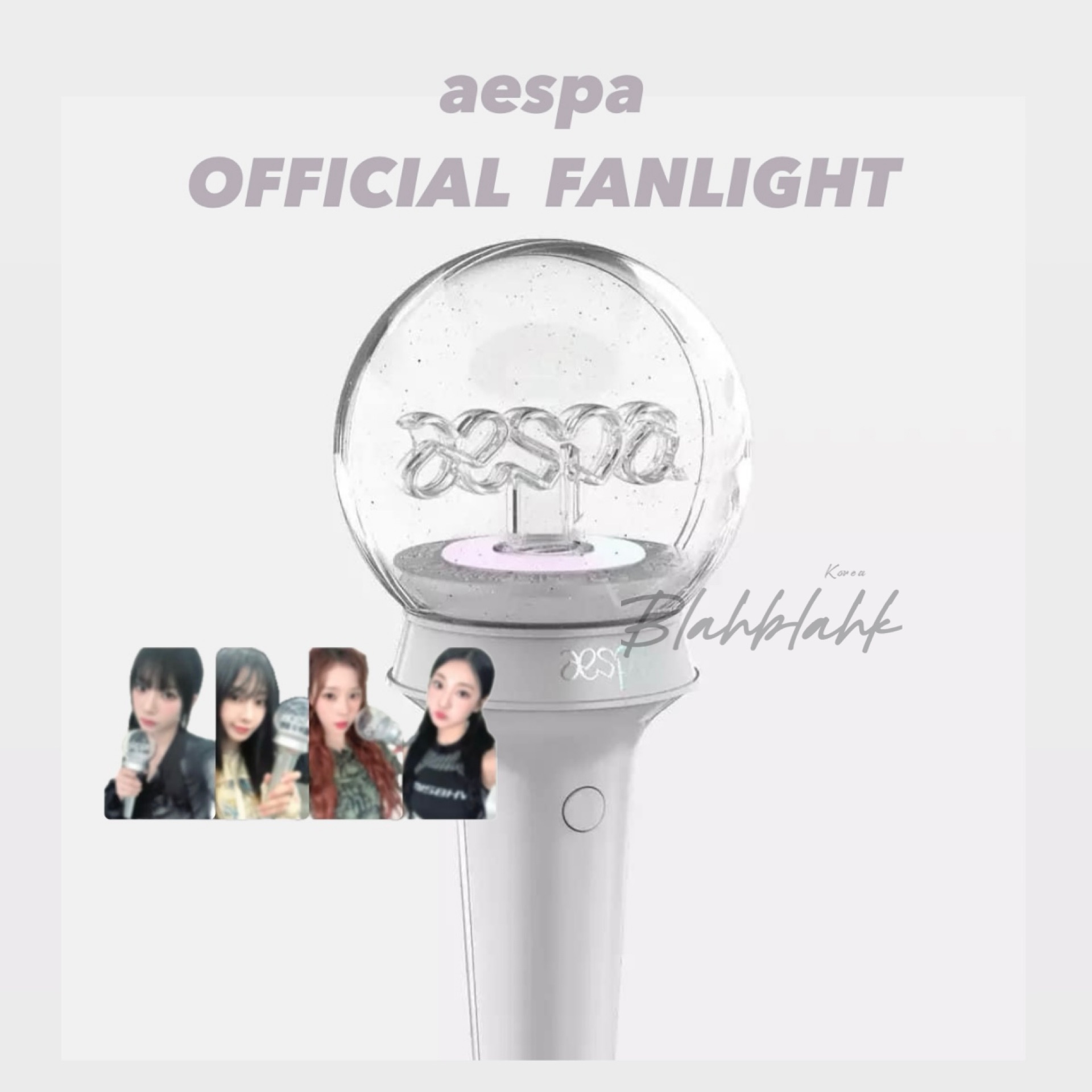 a e s p a 特典小卡 OFFICIAL FANLIGHT 官方手燈