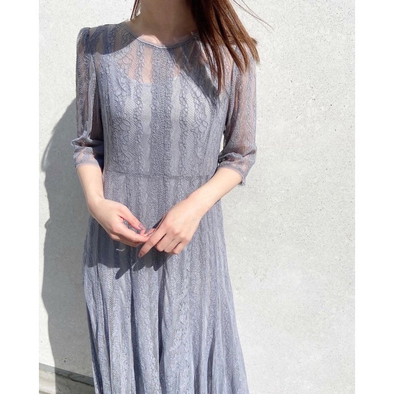 近全新cocodeal 神美蕾絲長洋裝1號