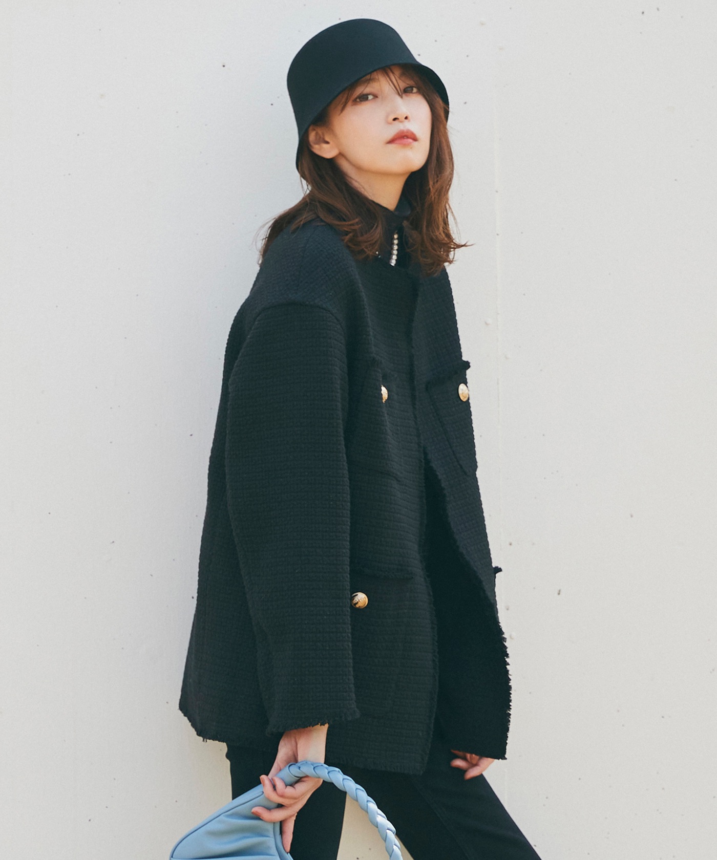 近全新cocodeal舒適羊毛漁夫帽