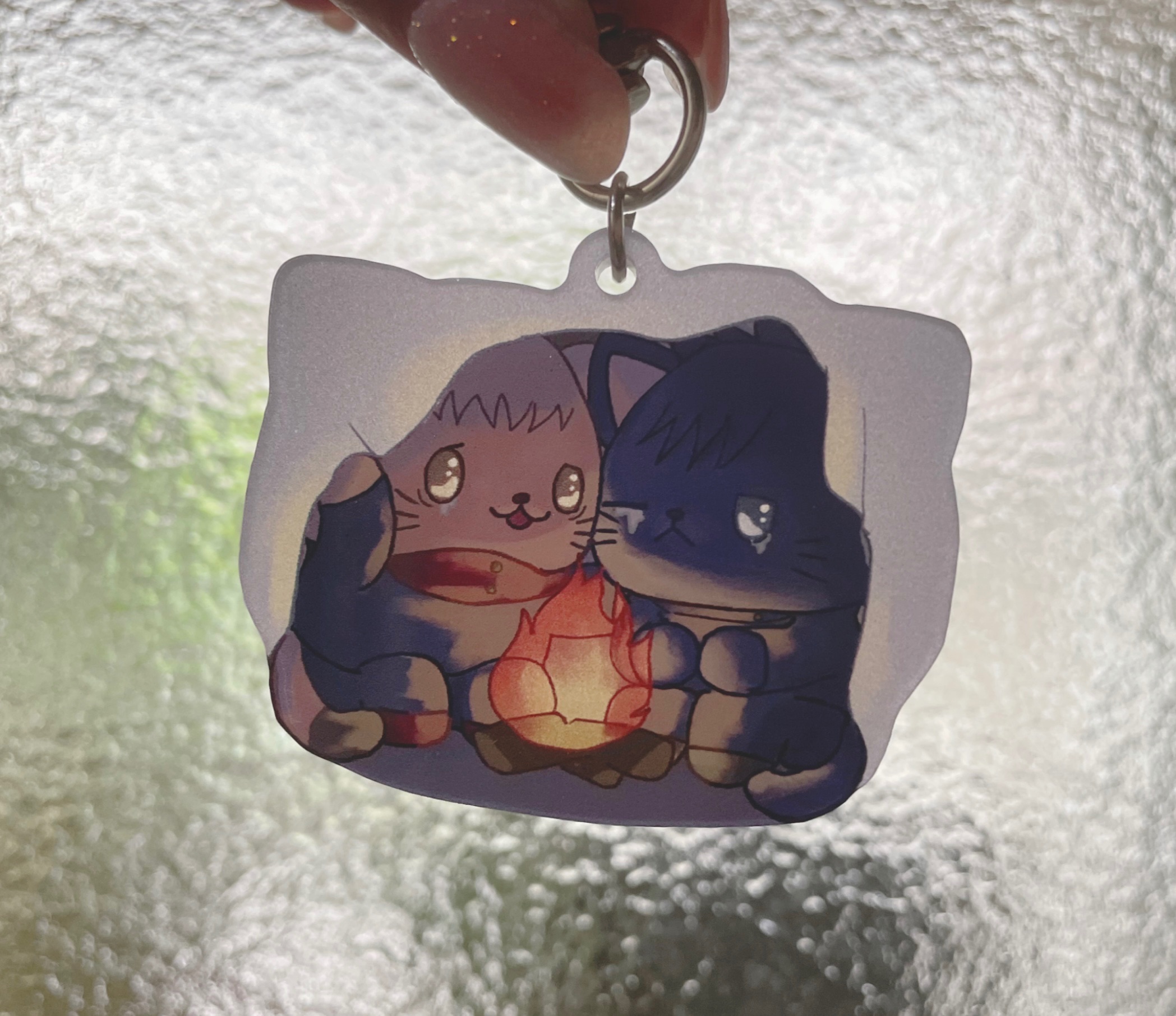 虎伏貓貓夜光壓克力