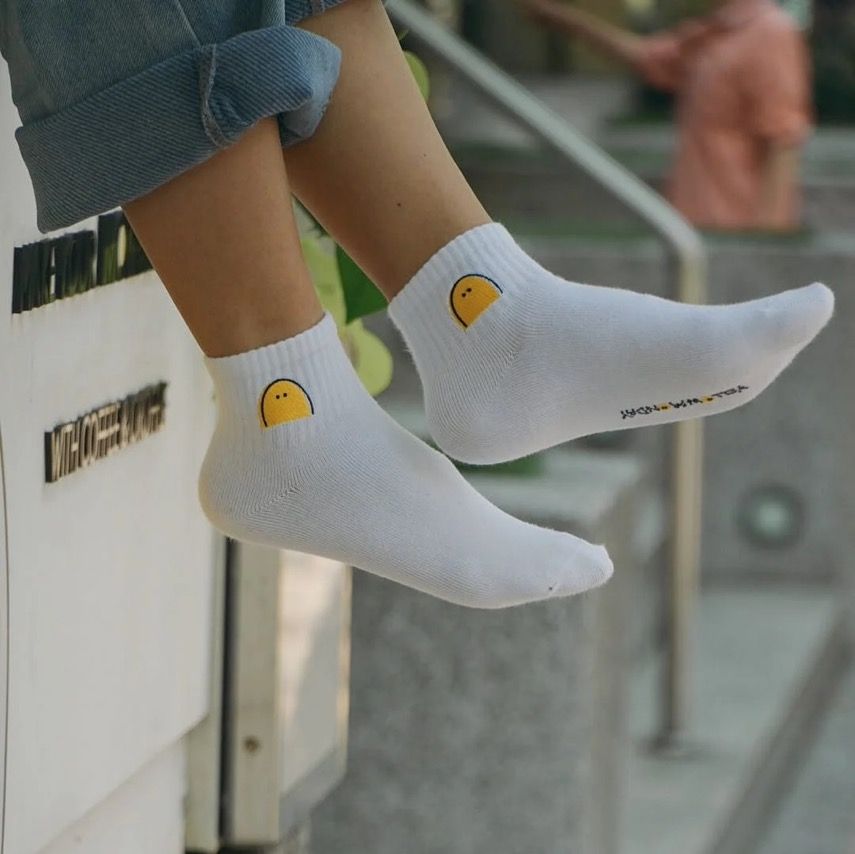 Walk with Yellow｜短筒棉襪