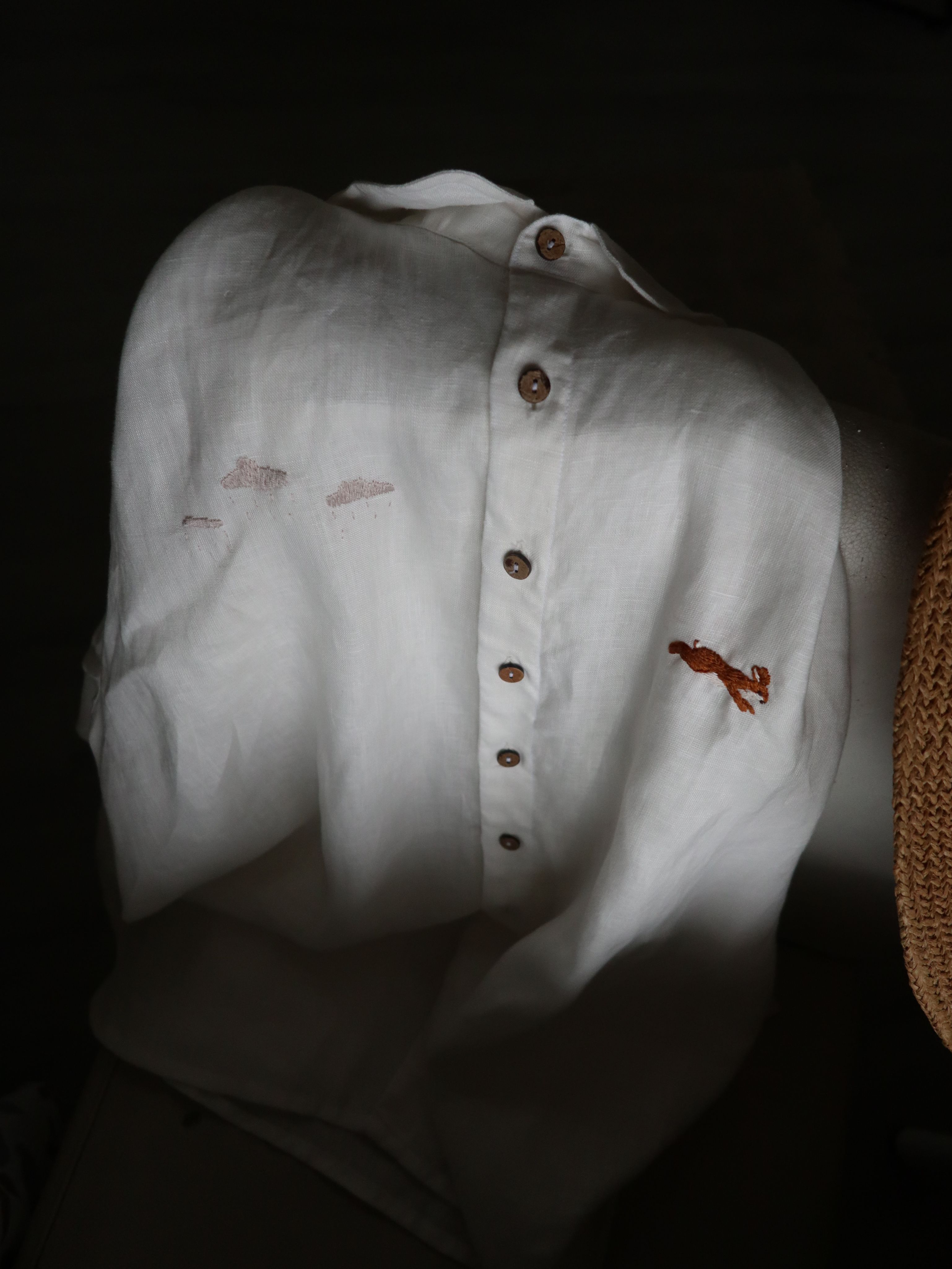 SLP20 小圓領亞麻襯衫/Peter Pan Collar Shirt