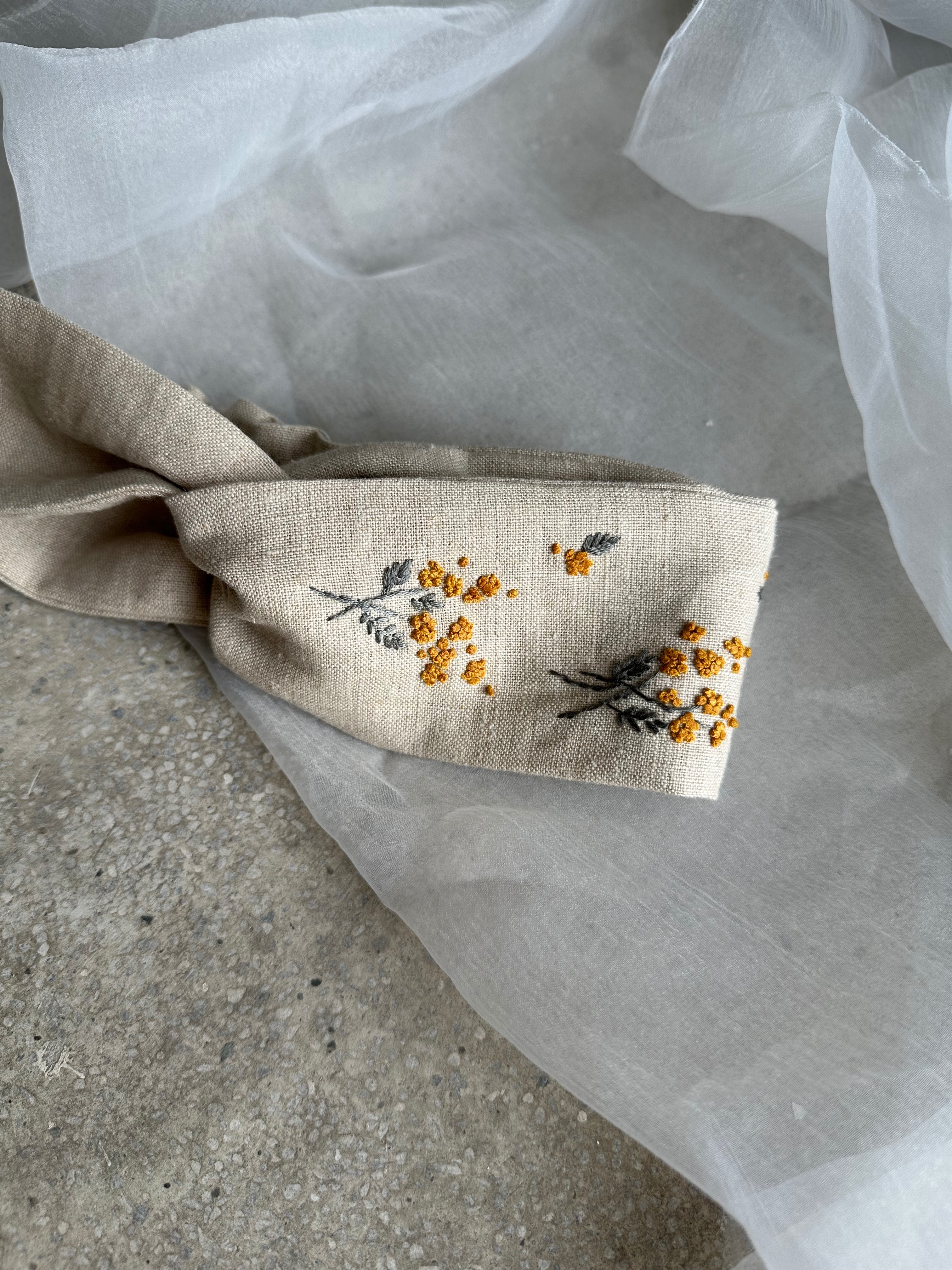 客訂手刺繡髮帶