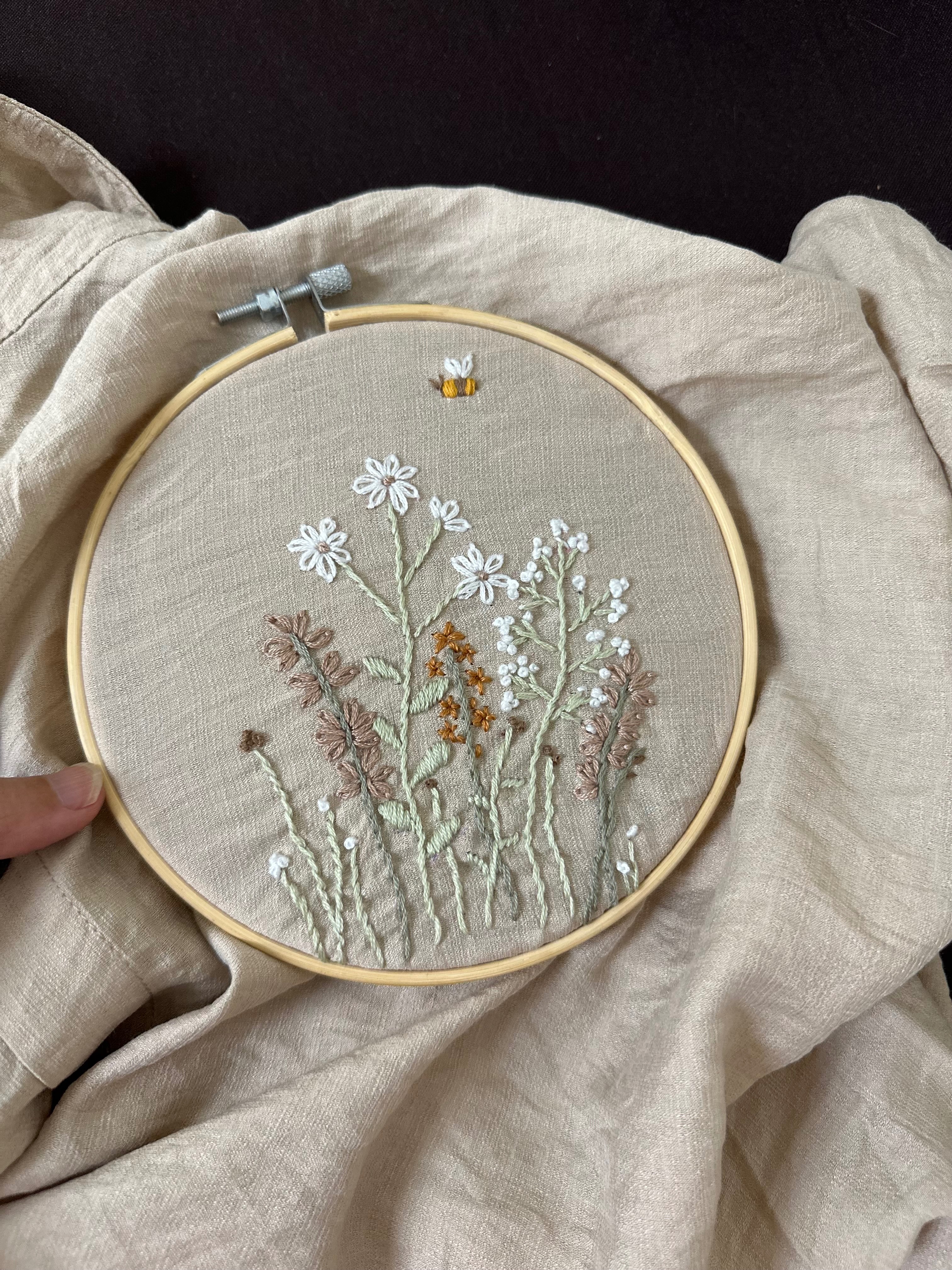 客訂小花手刺繡襯衫