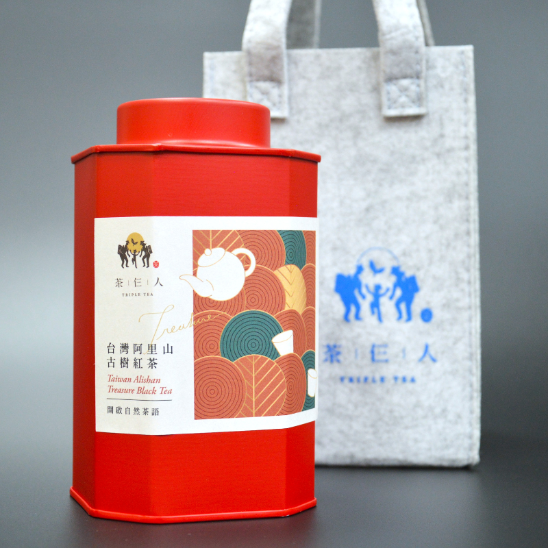 阿里山高山古樹紅茶 75g/罐 （附精美毛氈袋）