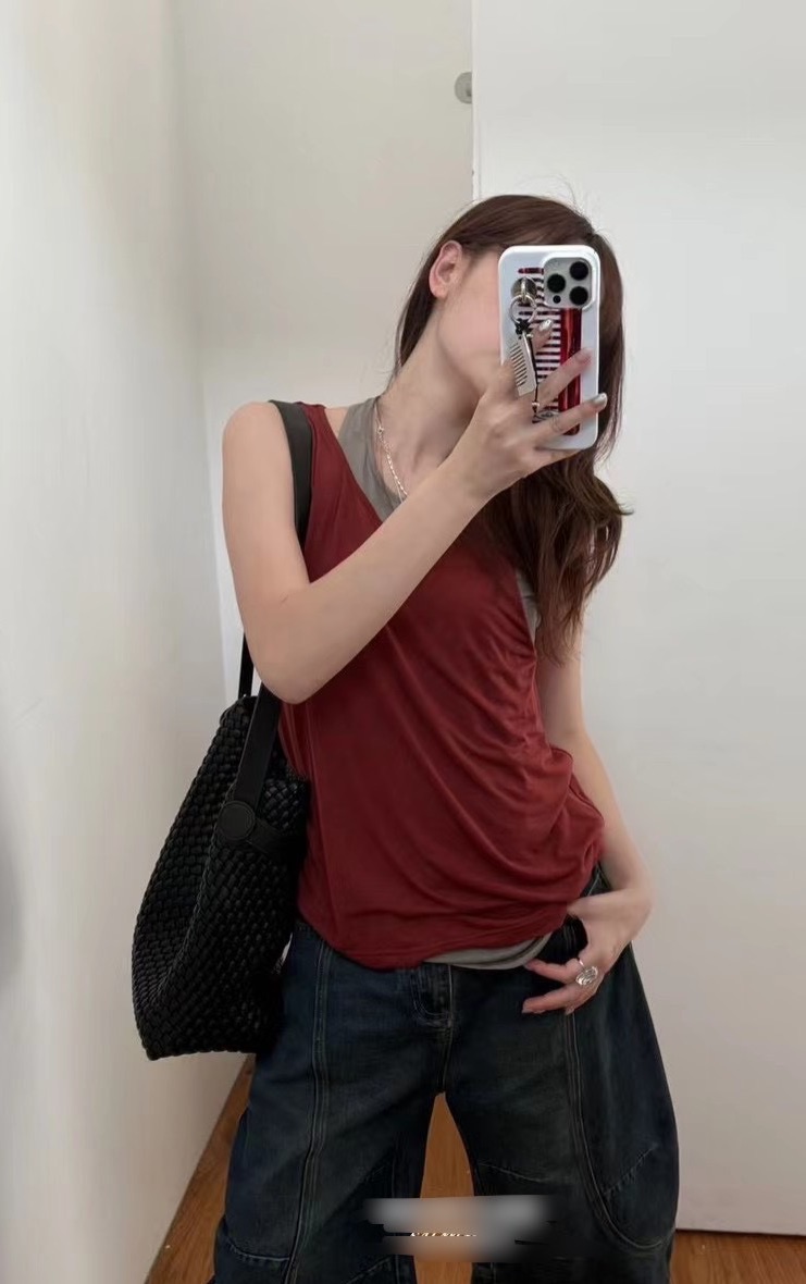 不對稱配色背心［預購］