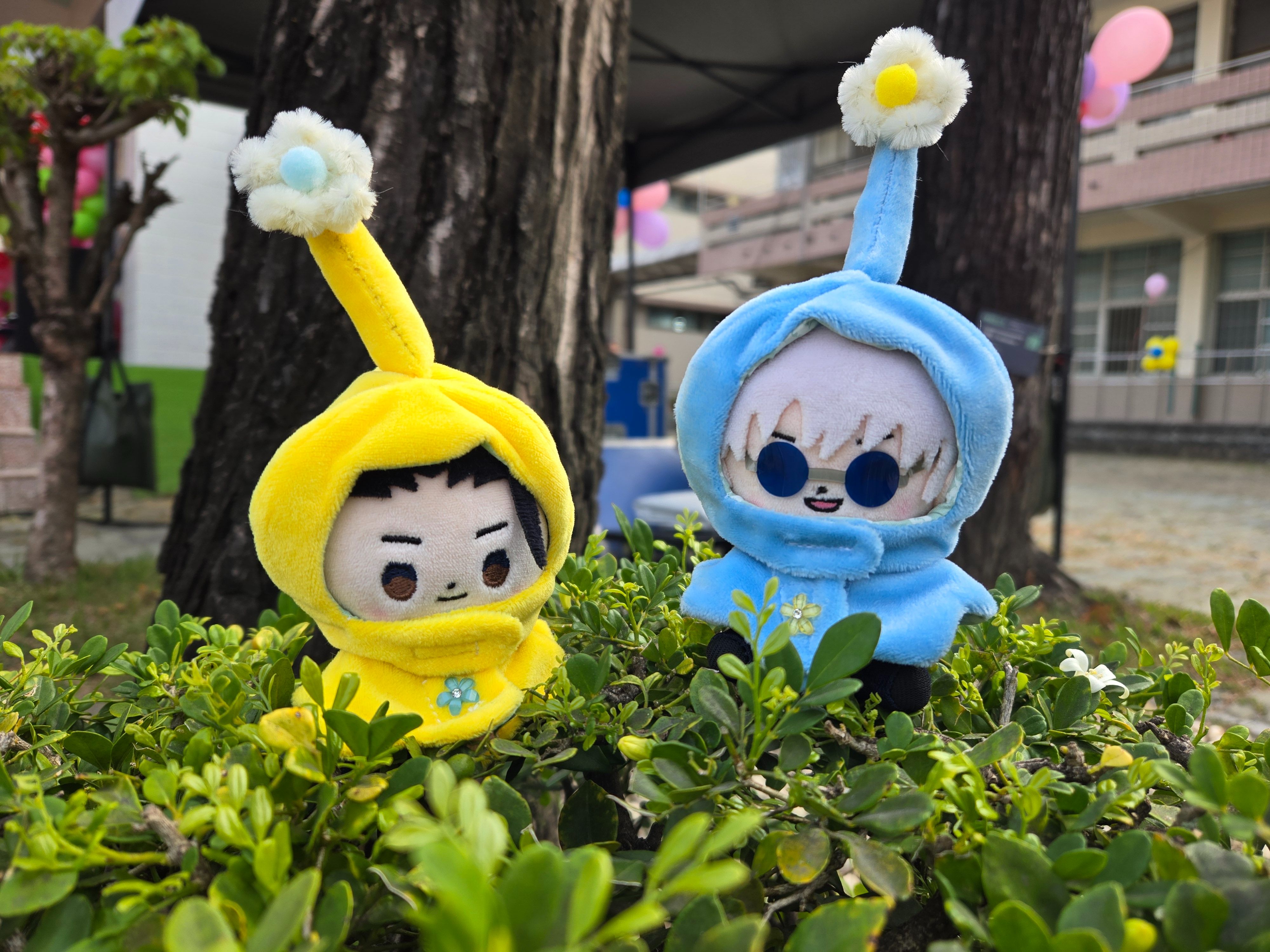頭上長花頭套+斗篷