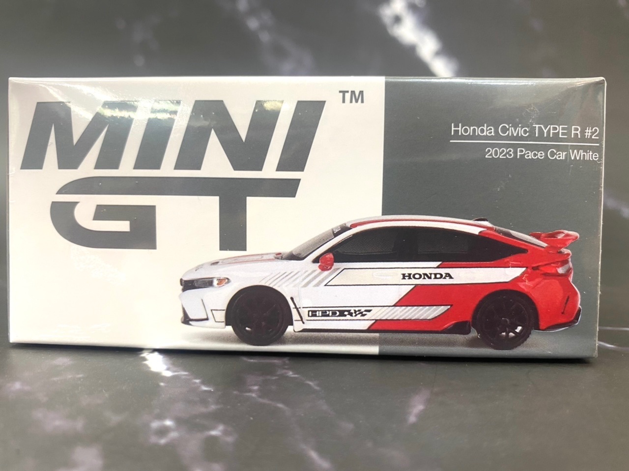 玩具偉富 現貨 MINI GT 721 本田 Civic Type R #2 2023 安全車 白 左駕