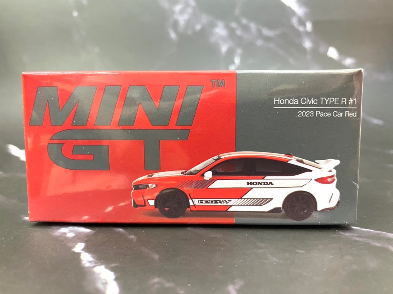 玩具偉富 現貨 MINI GT 686 本田 Civic Type-R 安全車 紅 左駕