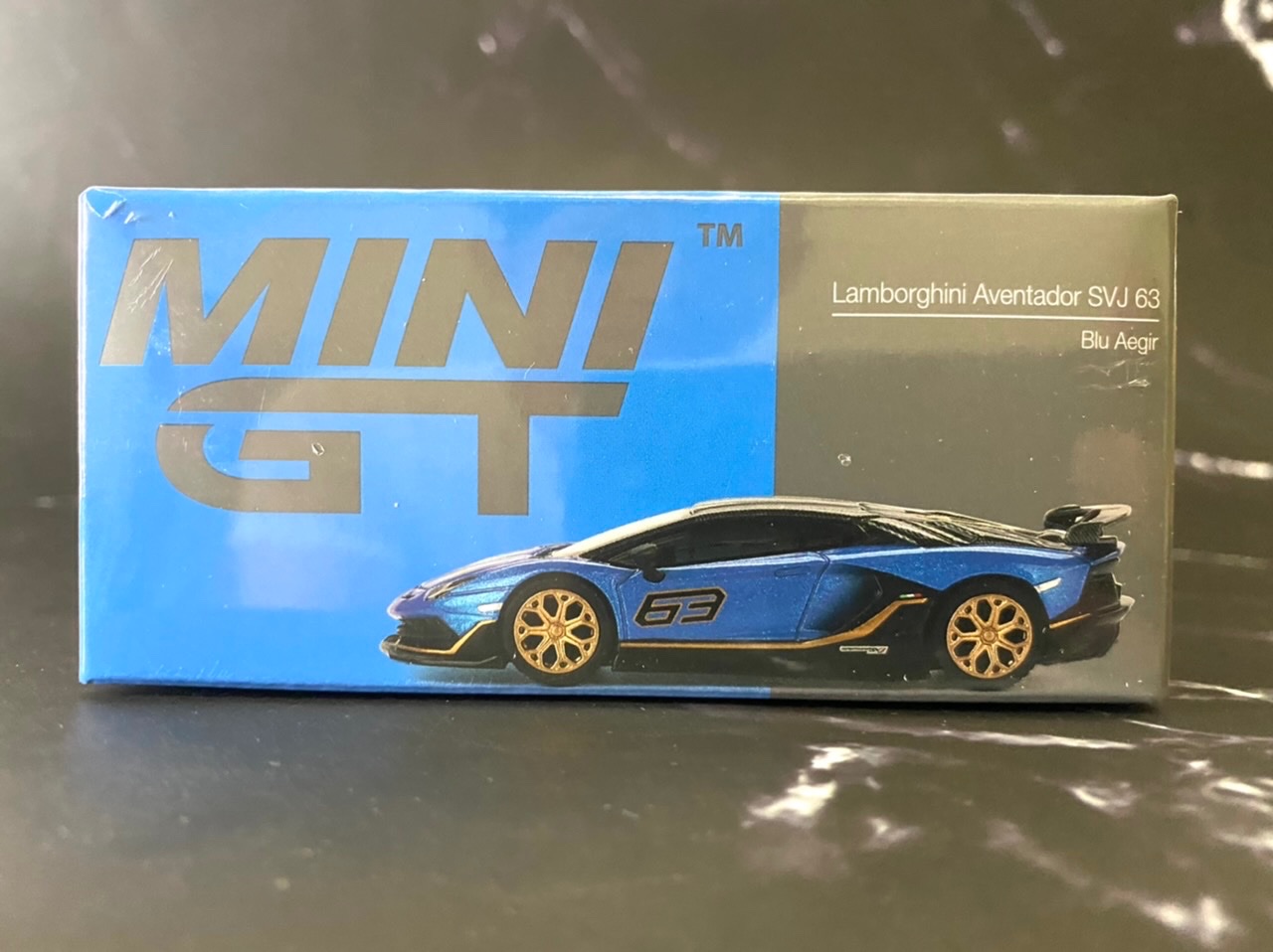 MINI GT 784 藍寶堅尼 Aventador SVJ 63 藍