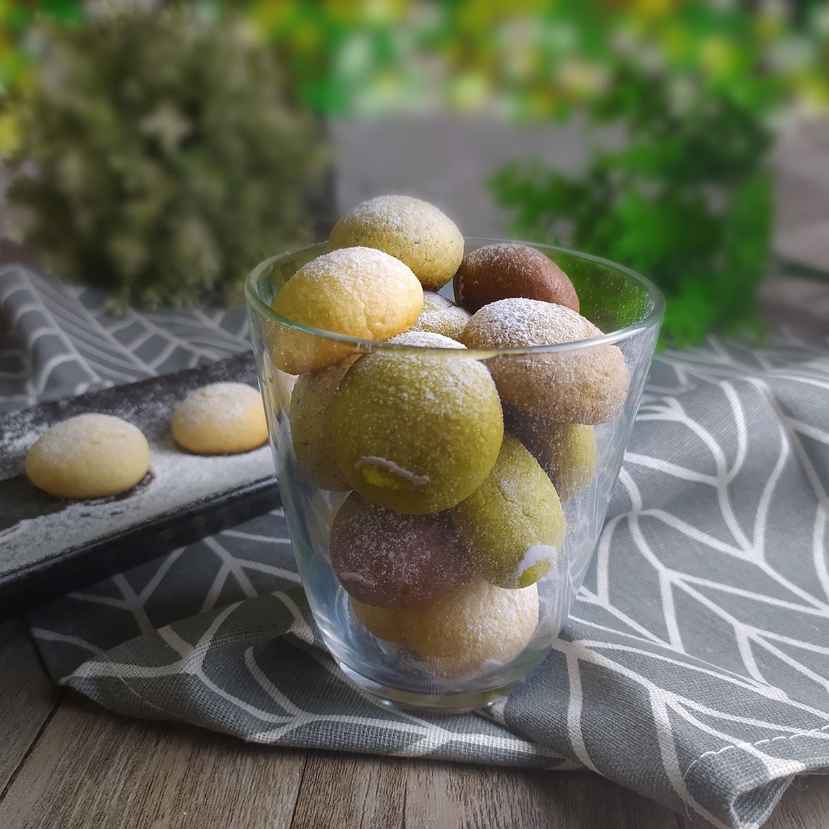 可可豆莢碎粒球 手工餅乾