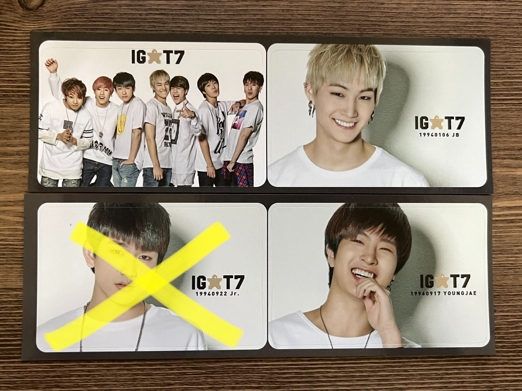 GOT7  一期會員禮（賣場滿百元出貨！！）