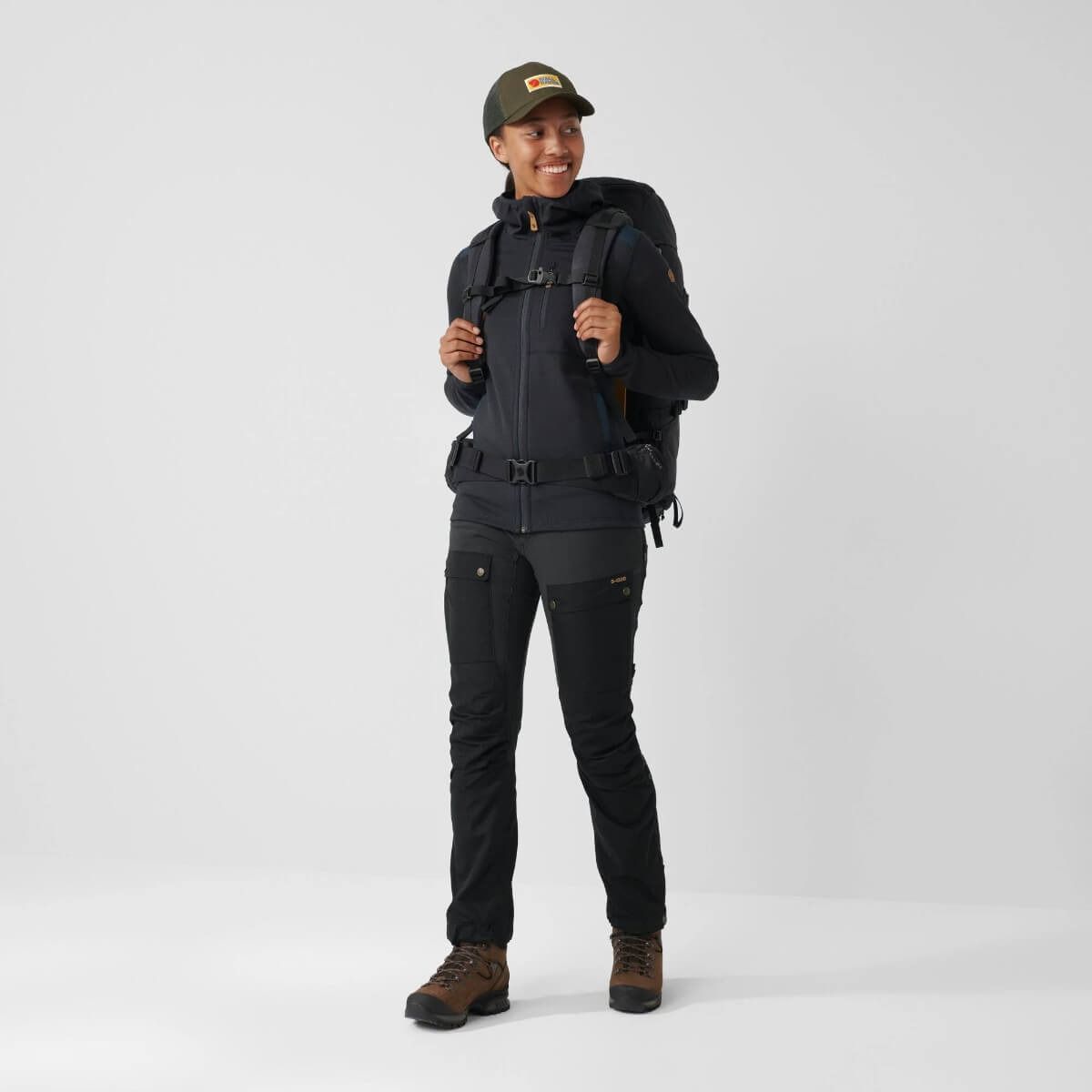 Fjallraven Keb Trousers G1000 女款彈性長褲黑色（好穿）