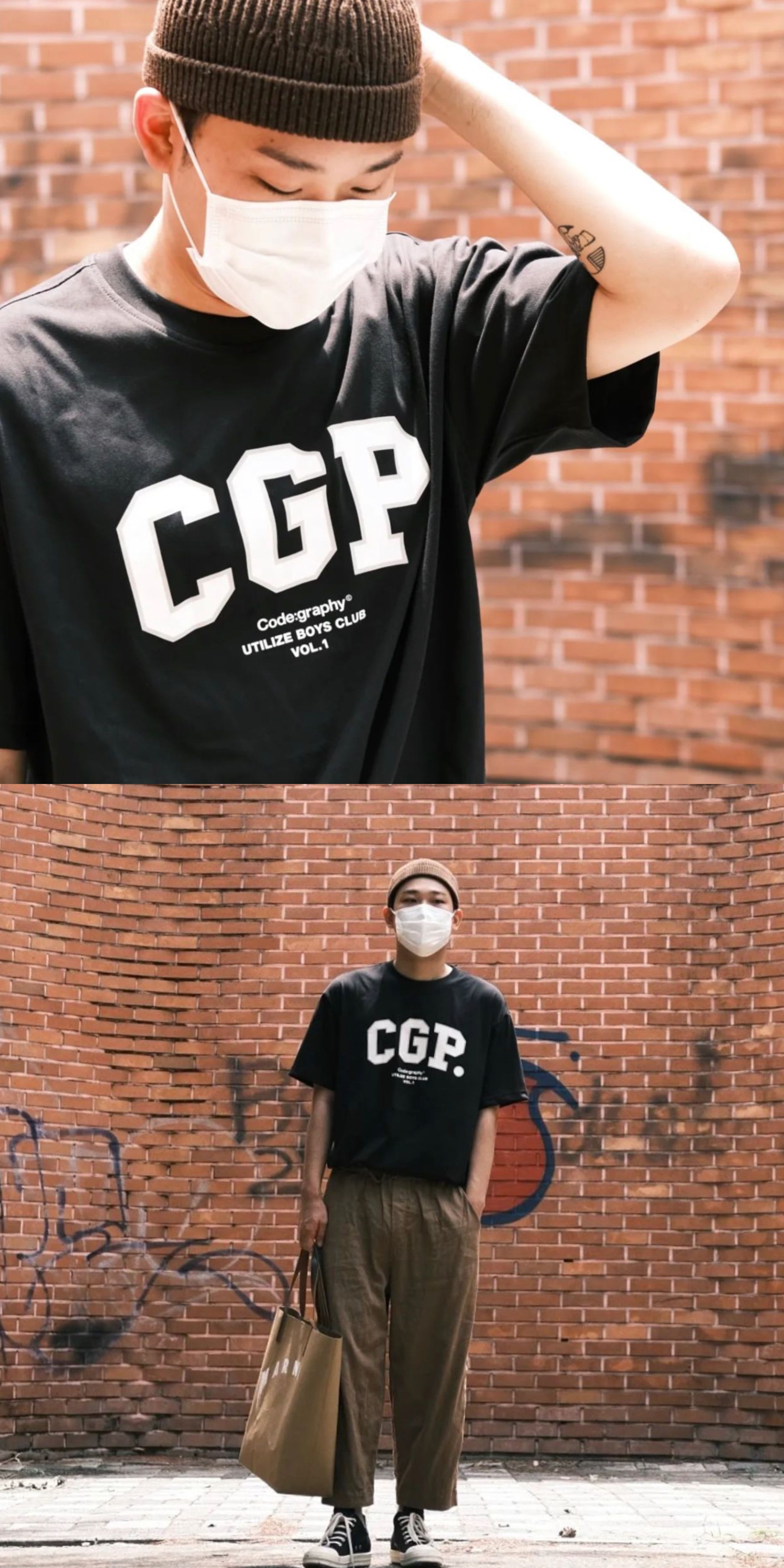 🛒murren🇰🇷代購 Code:graphy-CGP Logo 短踢/短袖上衣