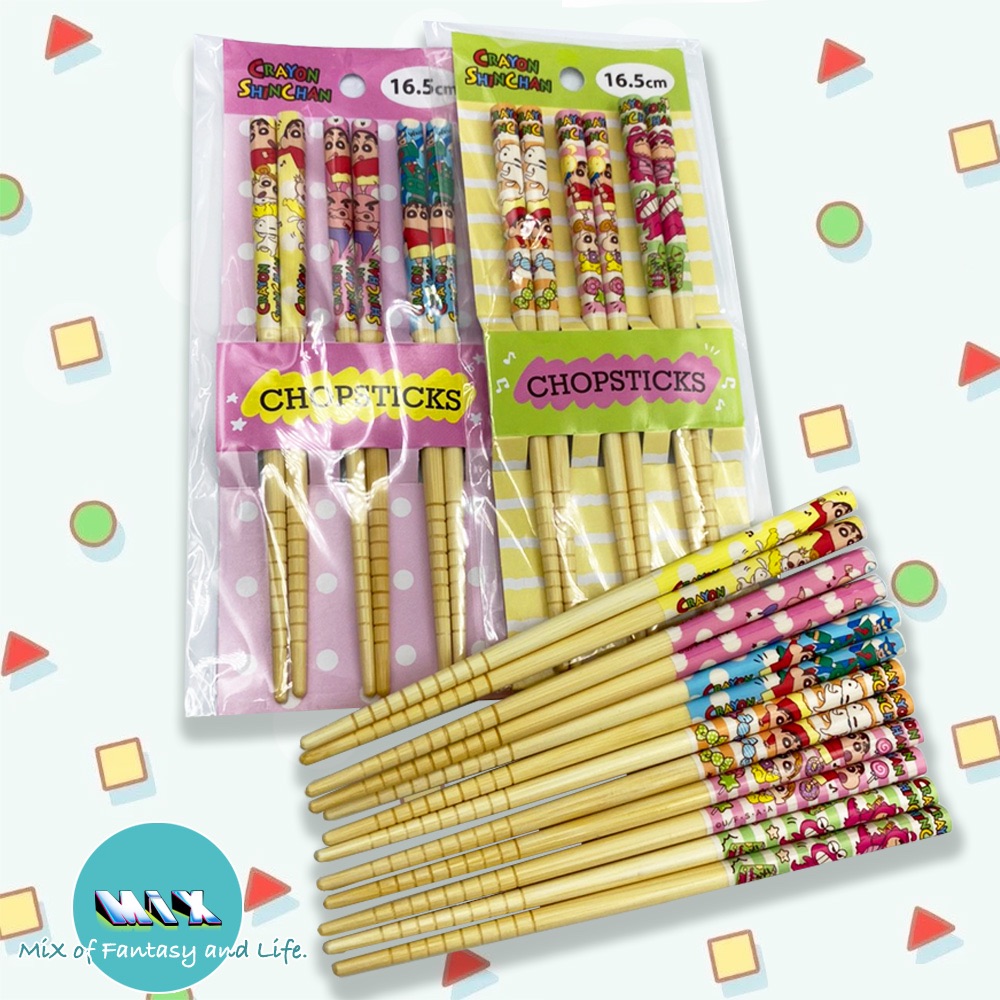日本正版 T’s Factory 蠟筆小新 筷子三入組