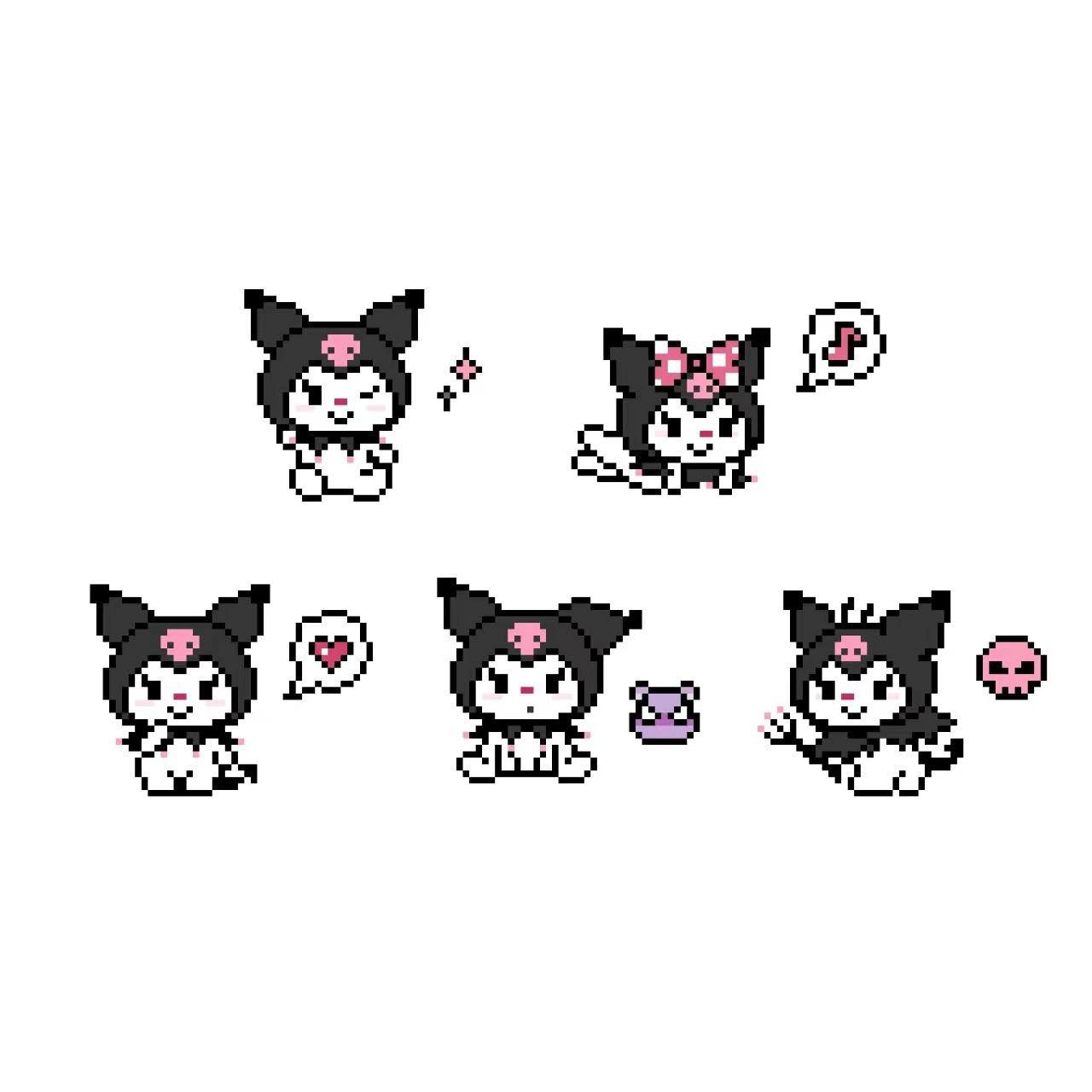 酷洛米- 6款  材料包 平面拼豆 手工、手做 DIY