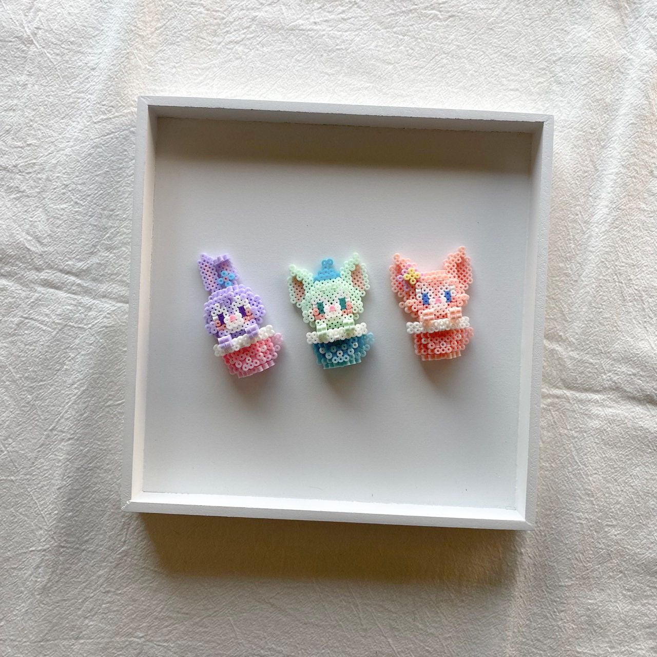 立體-迪士尼七寶冰箱貼（附磁鐵  材料包 網紅兔子 手工製作 DIY