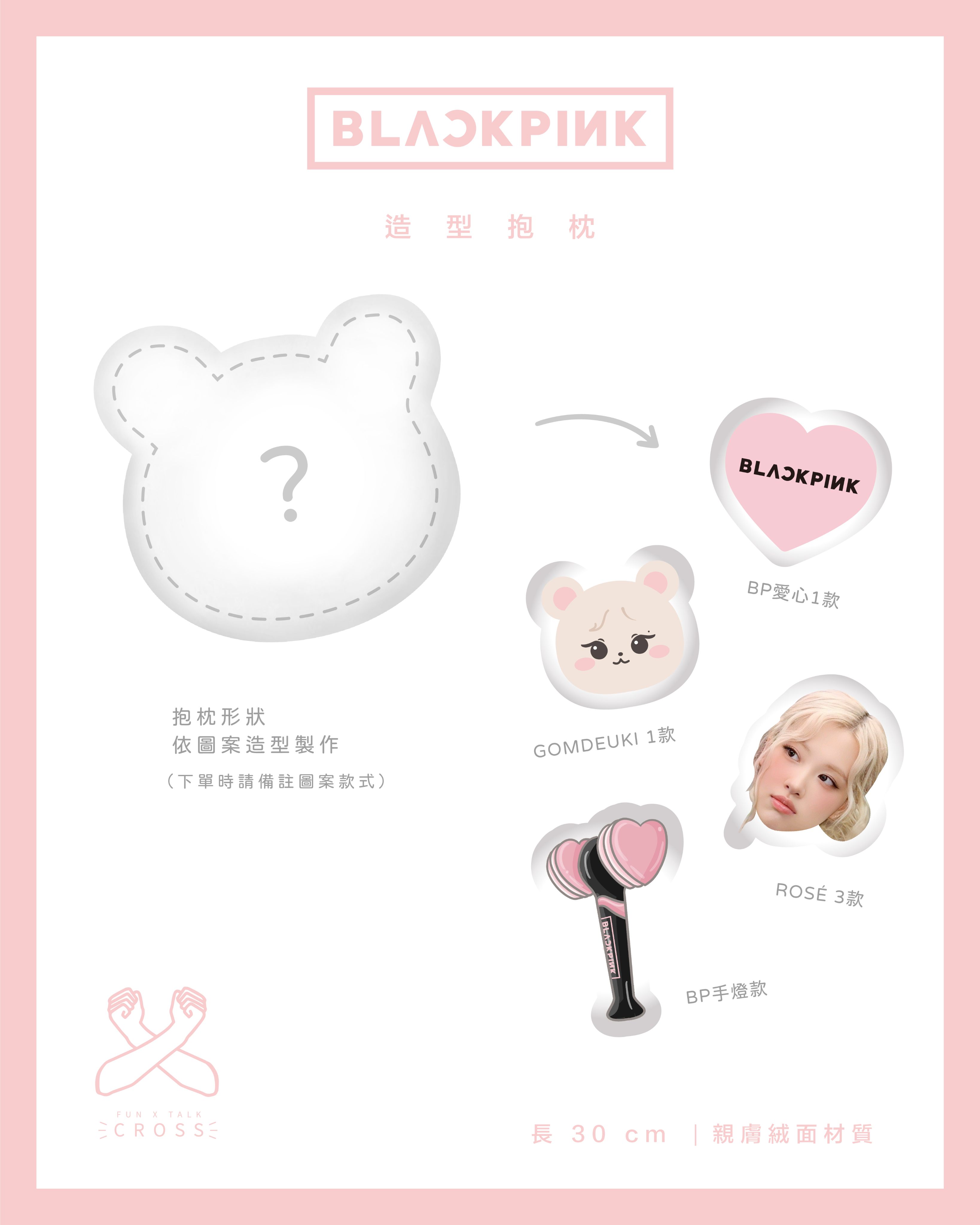 BLACKPINK  造型抱枕! 【預購商品，無法面交，限超取】（請點圖看更多選項）