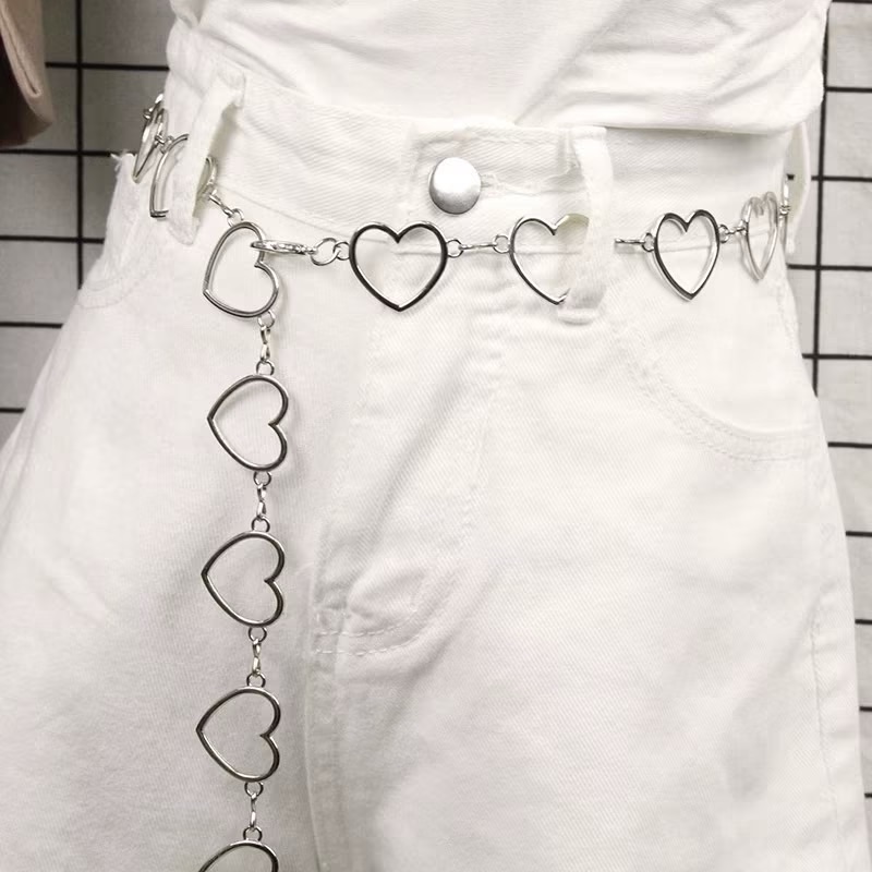 曈曈/芊妘/佳菲♡少女辣妹必備百搭金屬愛心腰鏈腰帶
