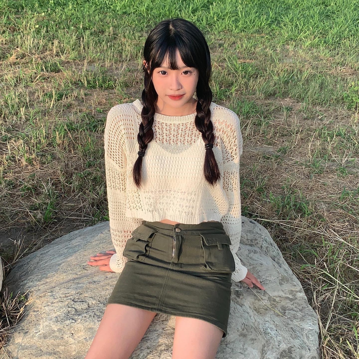 曈曈♡甜酷辣妹顯瘦工裝風套裝🧃