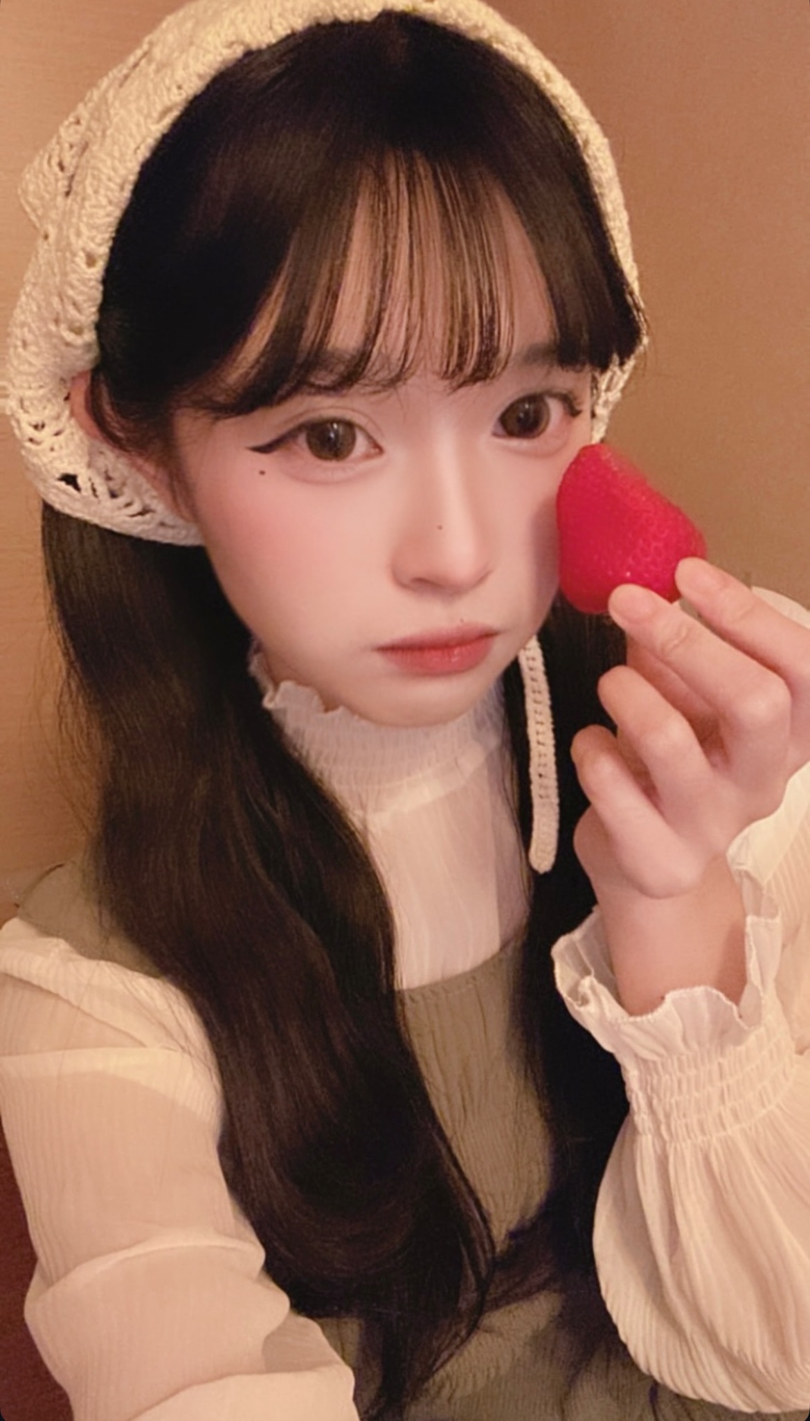 曈曈🌼復古少女針織鉤花頭巾髮帶