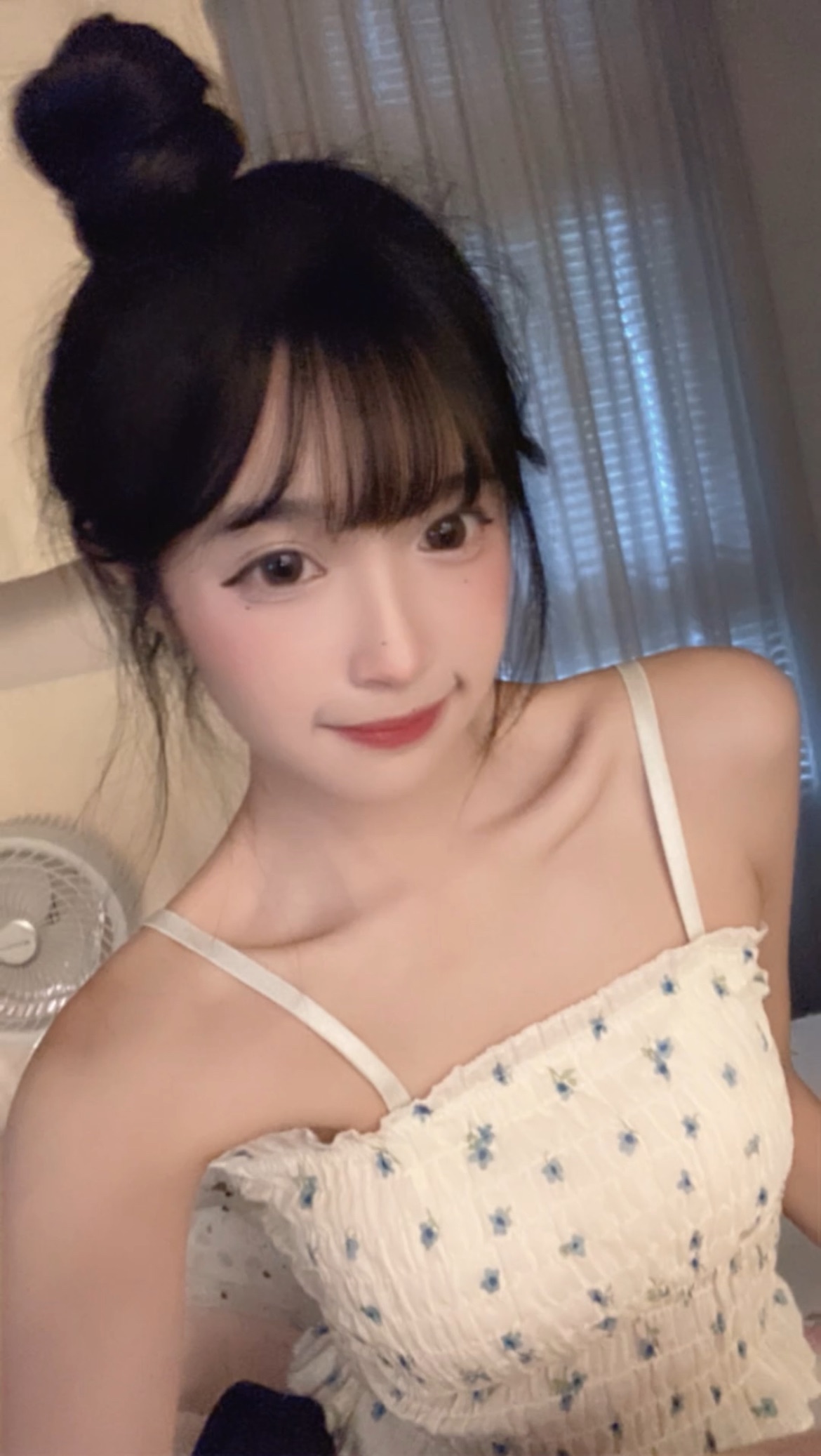 曈曈🌼法式碎花胸墊皺皺背心