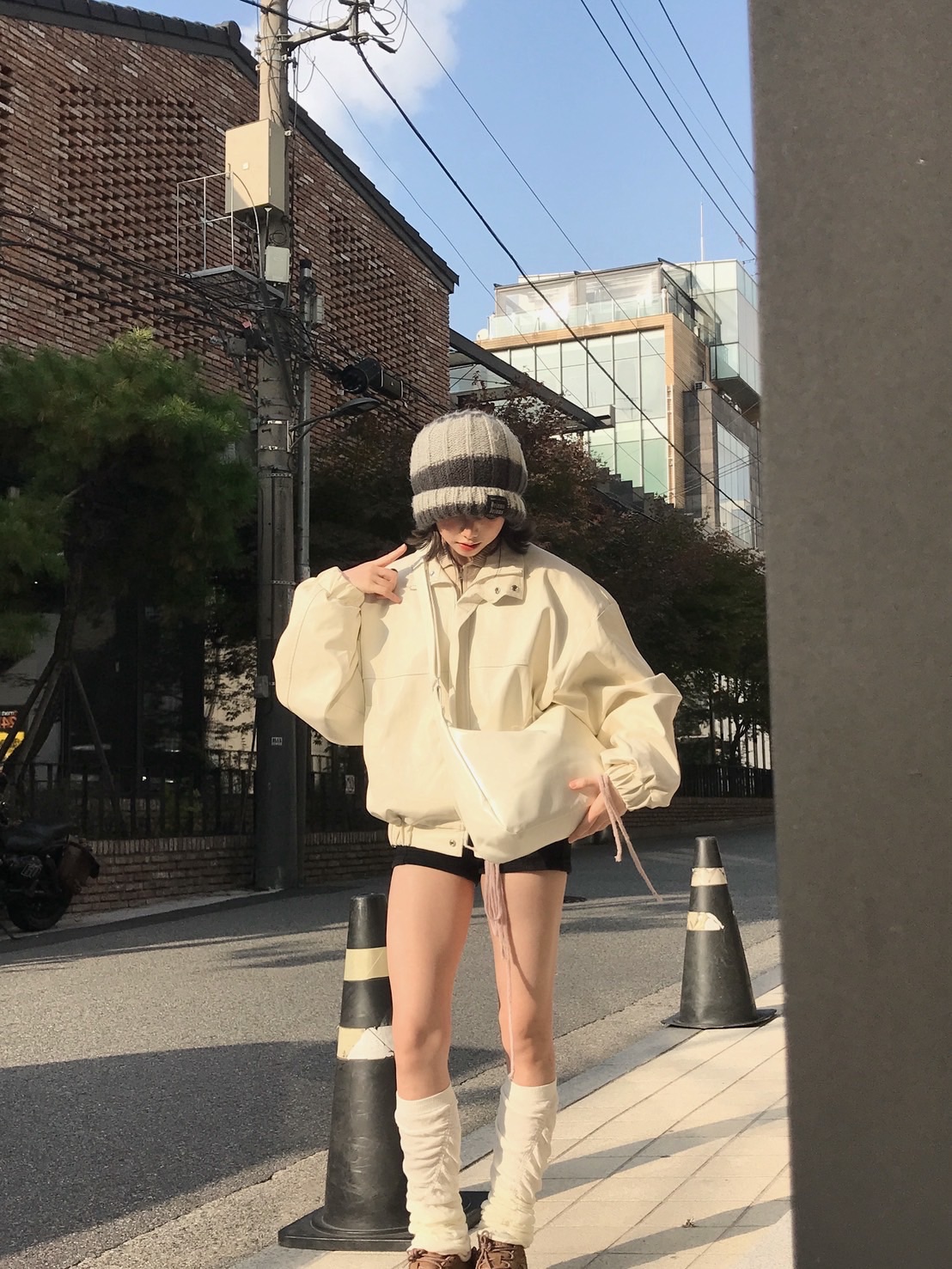 莊莊♡簡約大容量軟皮革側背包