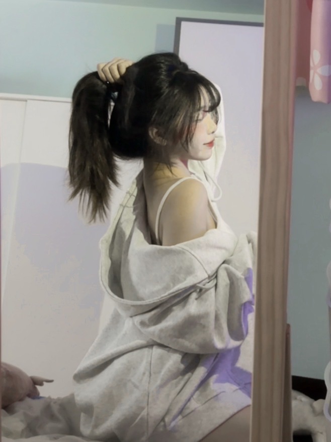 采婕🤍厚磅100%純棉oversize素面連帽外套