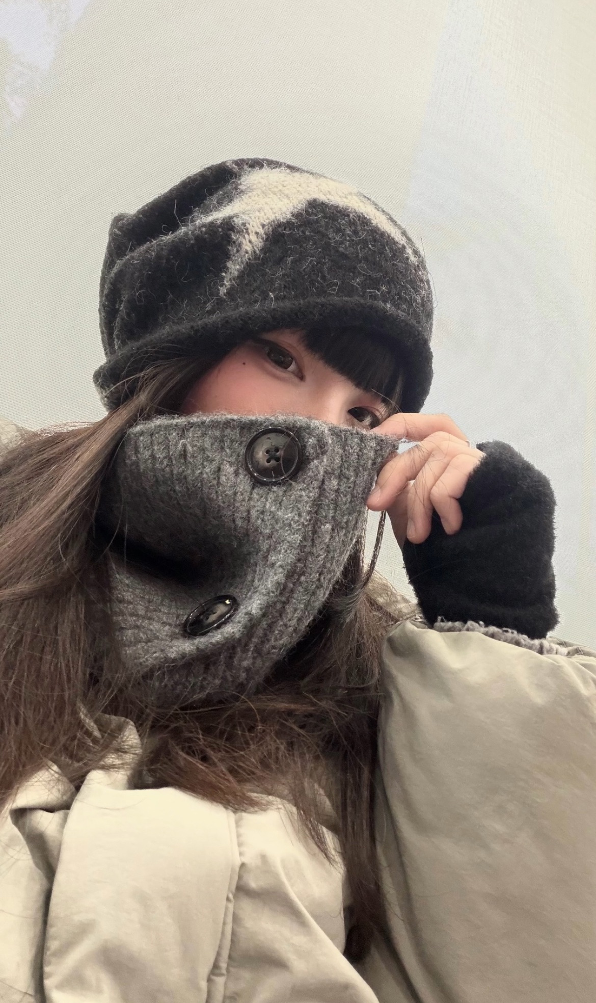 芊妘♡排扣圍脖