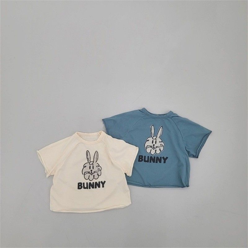 🚚現貨48HR出貨🚚韓版BUNNY兔子短袖上衣（70-120）