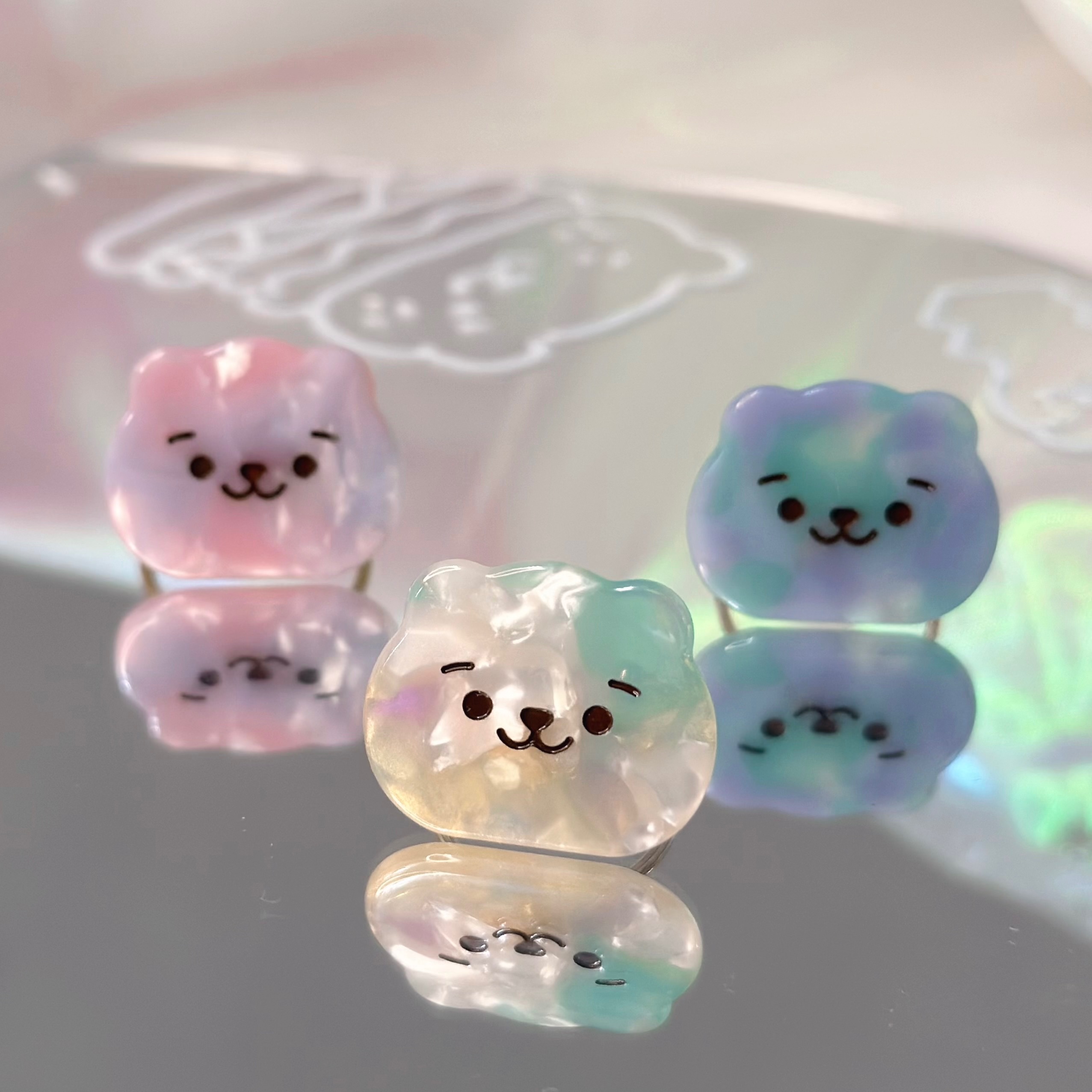 醜熊的彩色戒指們 ദി  ᷇ᵕ  ᷆  ）♡