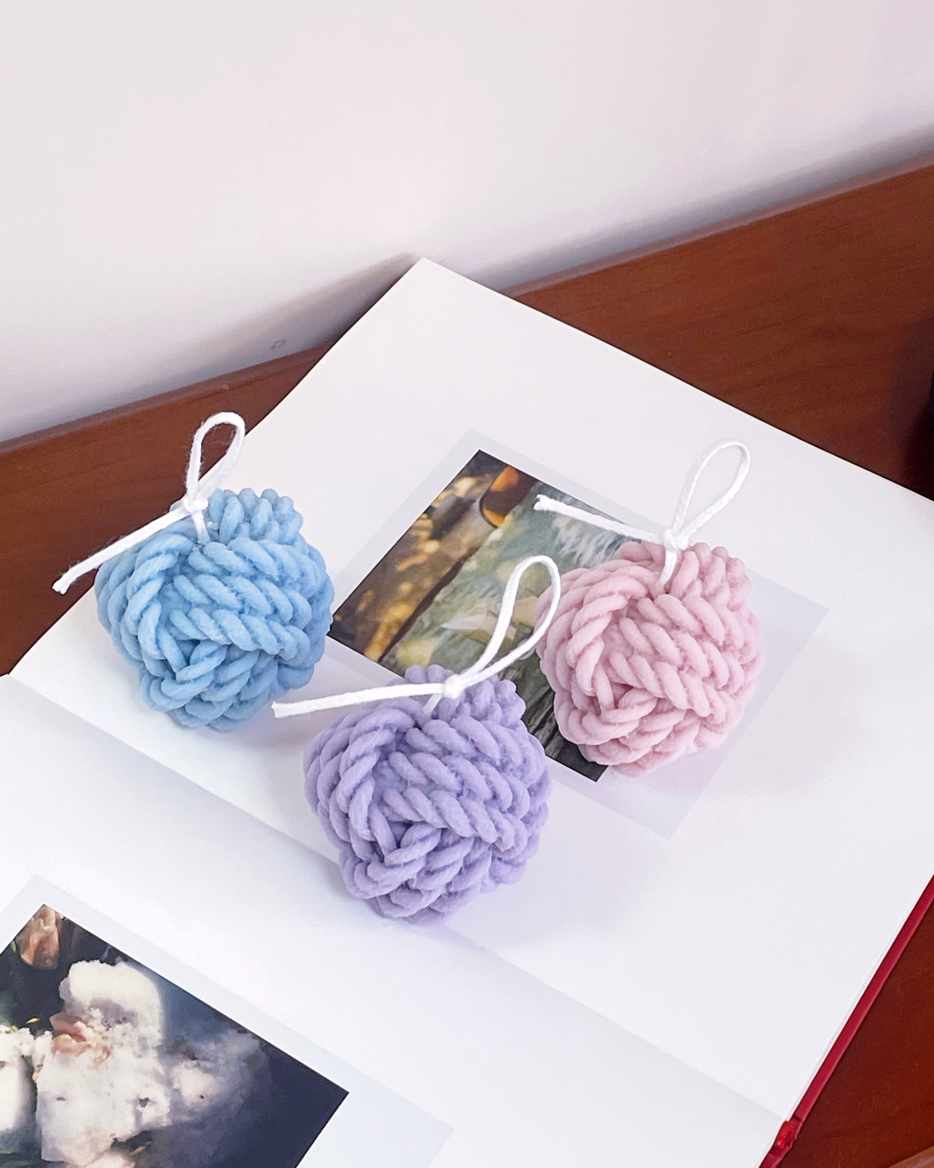 毛線球蠟燭 🐈🧶