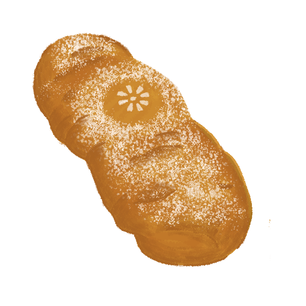 柑橘熔岩巧克力窯烤麵包