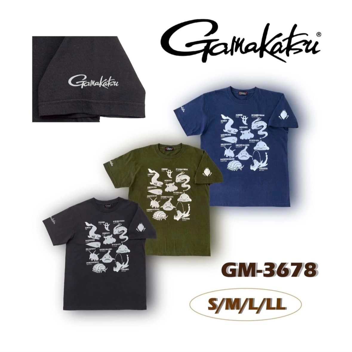 【 GAMAKATSU GM-3678深海生物 短T 】
