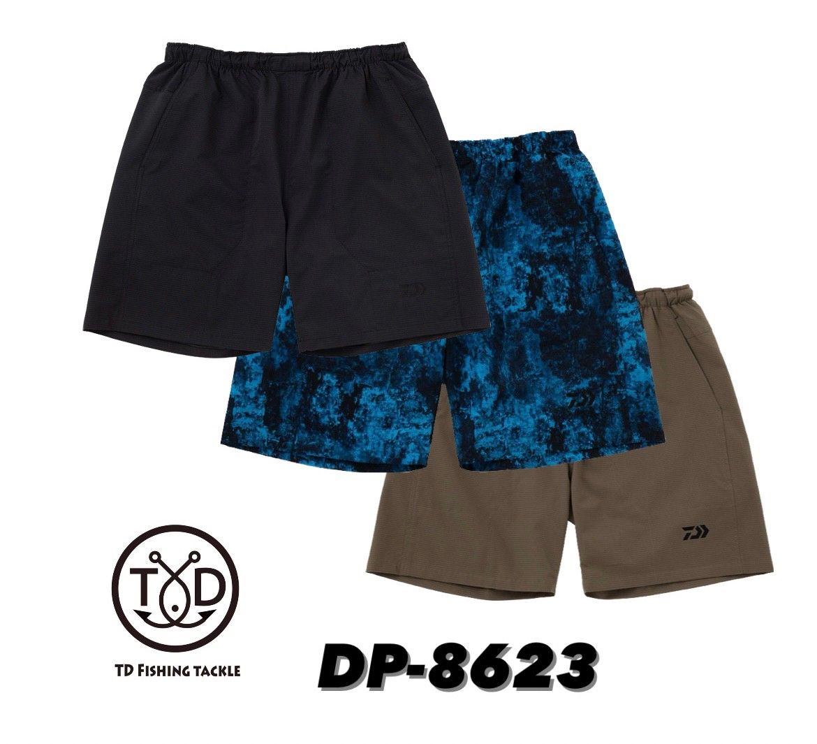 【 DAIWA  DP-8623 彈力防撥水短褲 】