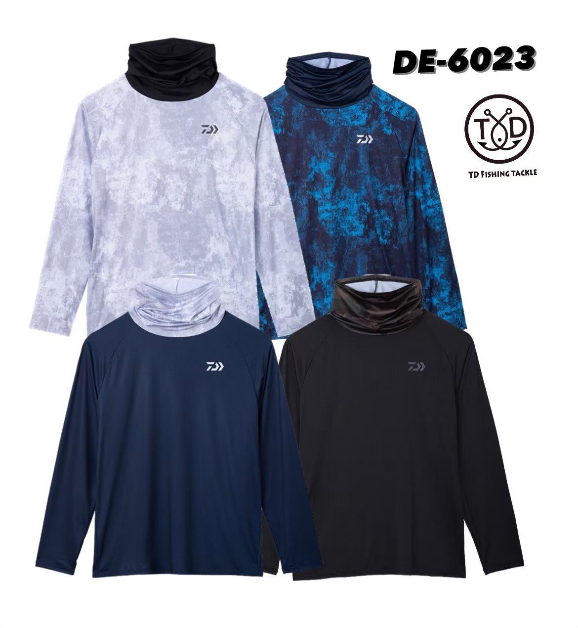 【 DAIWA  DE-6023 防曬高領長袖 】