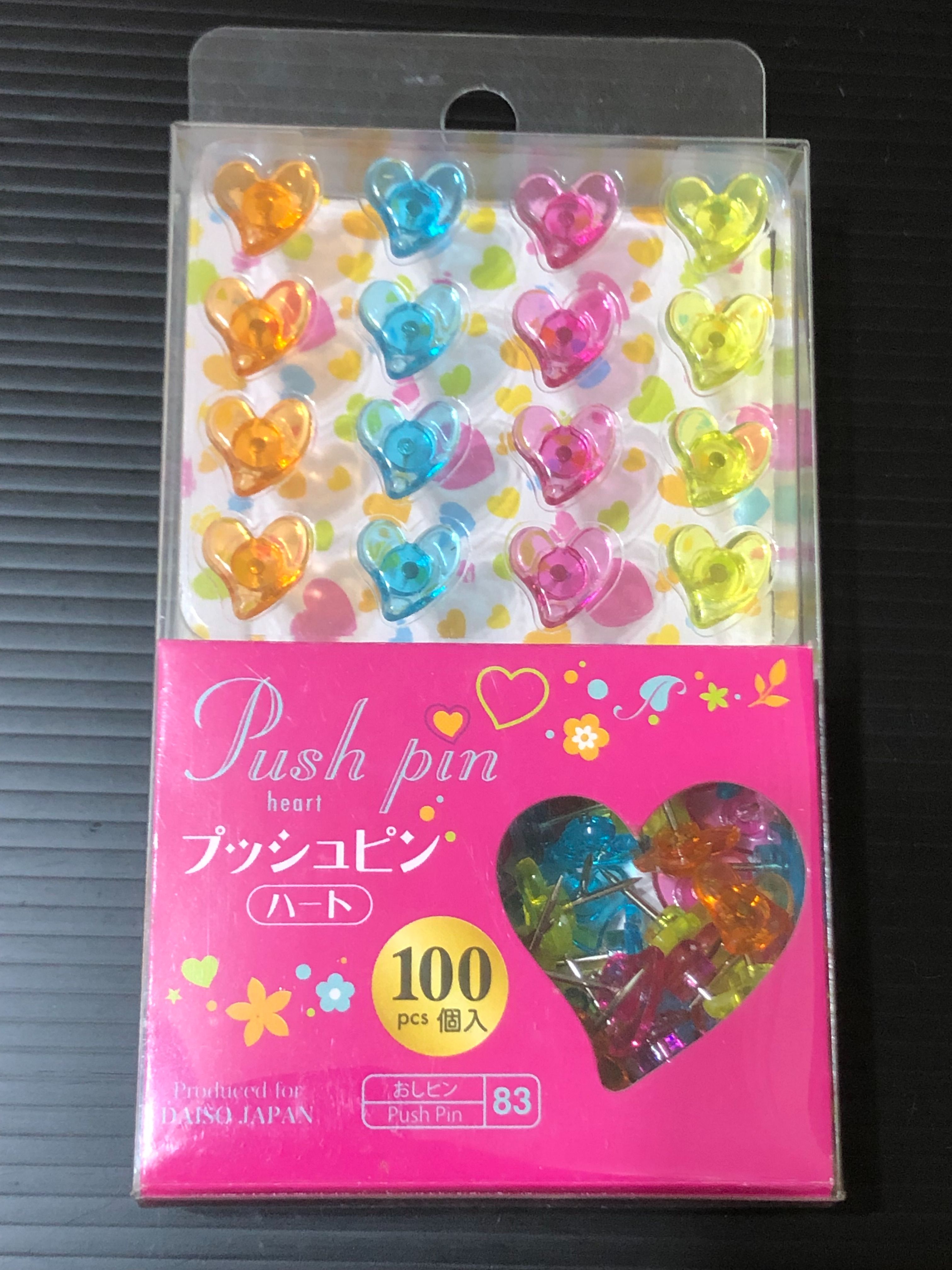 大創心型圖釘