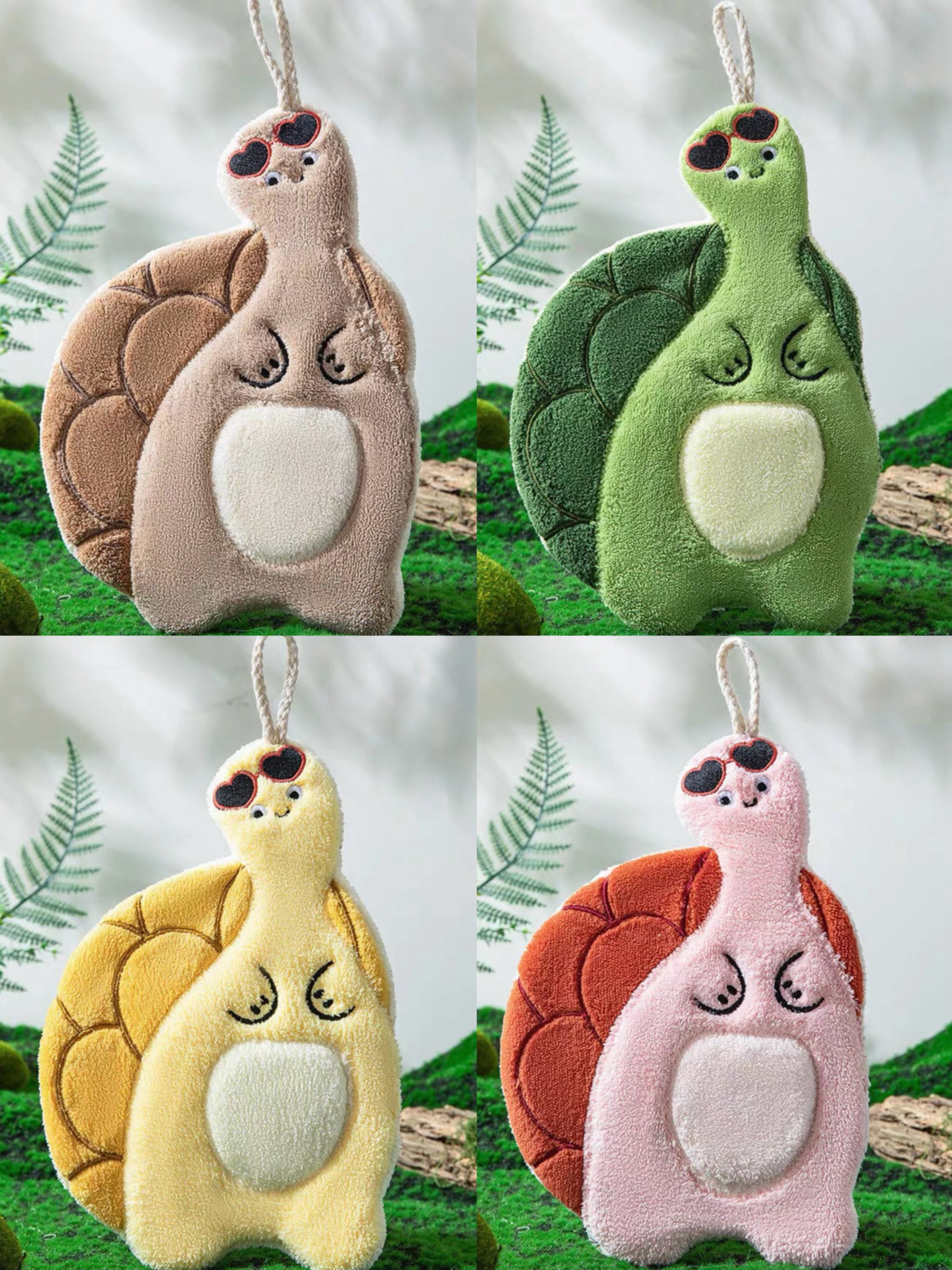 超萌烏龜擦手巾