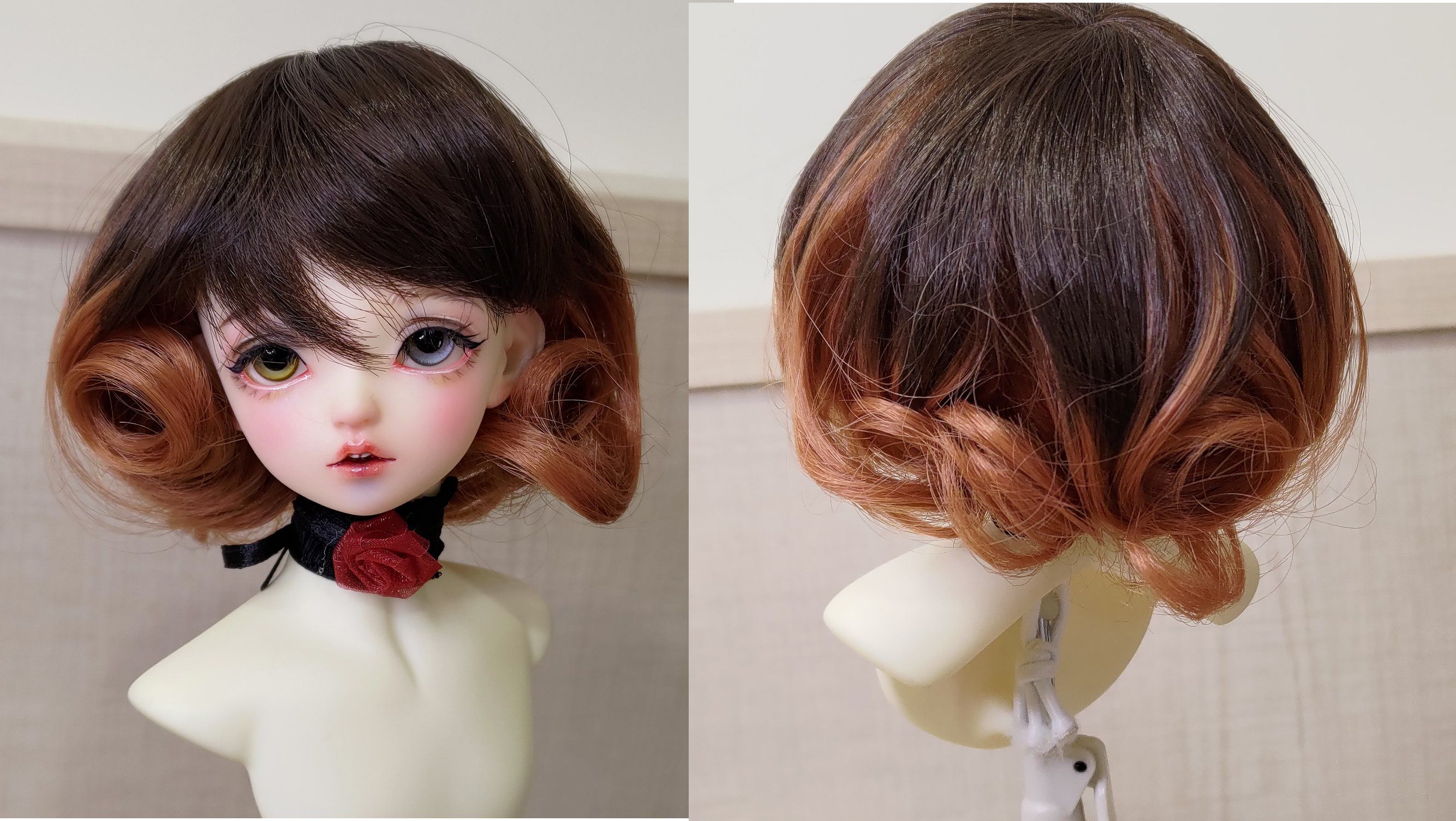 ［BJD娃髮］7-8 inch，高溫絲，短髮，1/4bjd適用