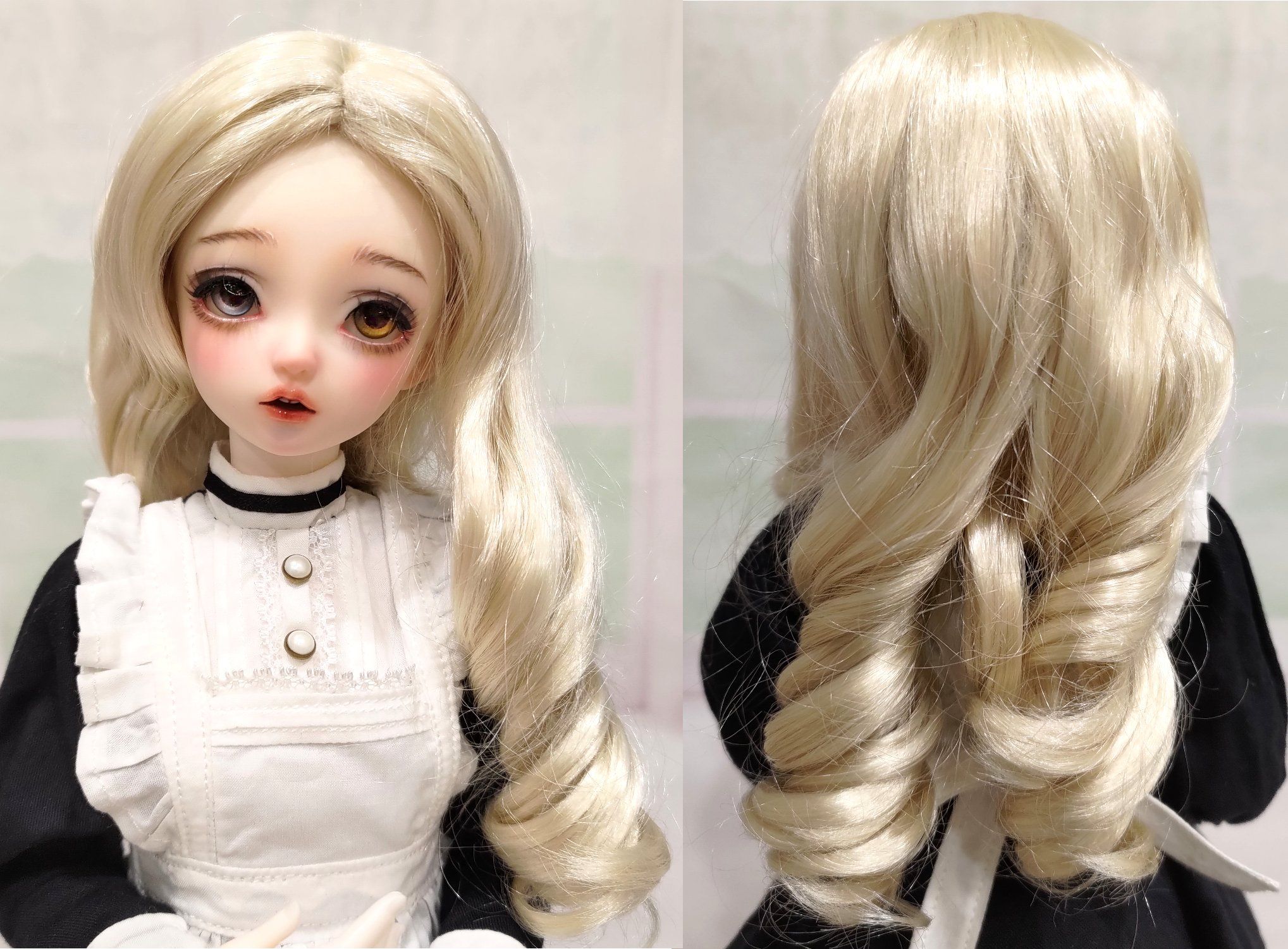 ［BJD娃髮］7-8 inch，仿海馬毛，1/4bjd適用