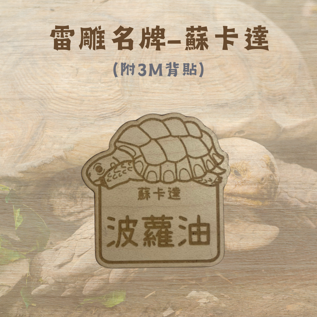 雷雕客製名牌-陸龜