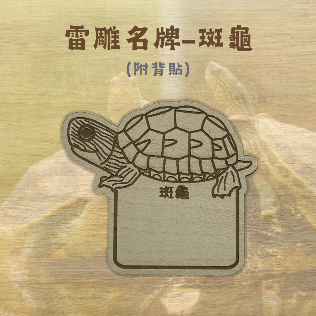雷雕客製名牌-澤龜、各種鑽紋龜