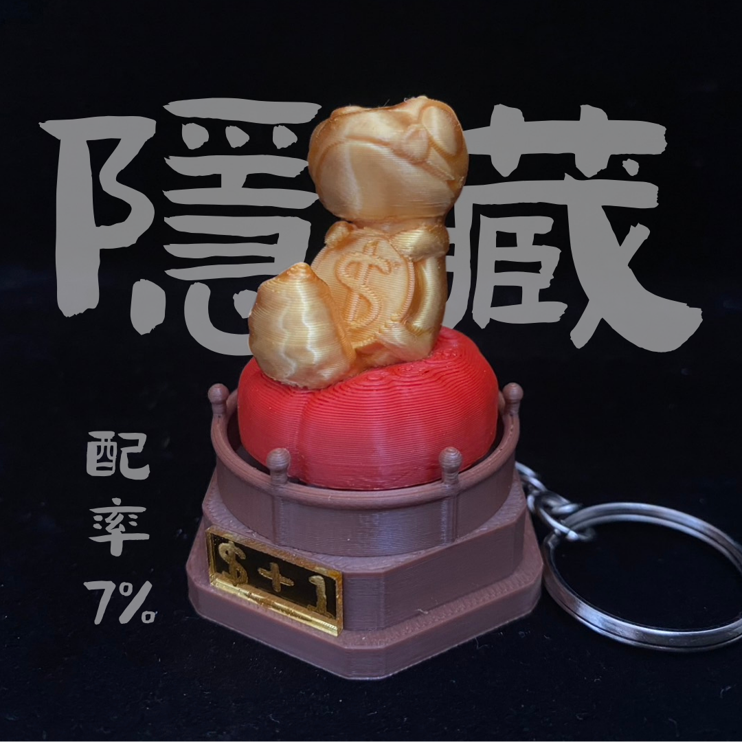 鍵帽式招財守宮盲包