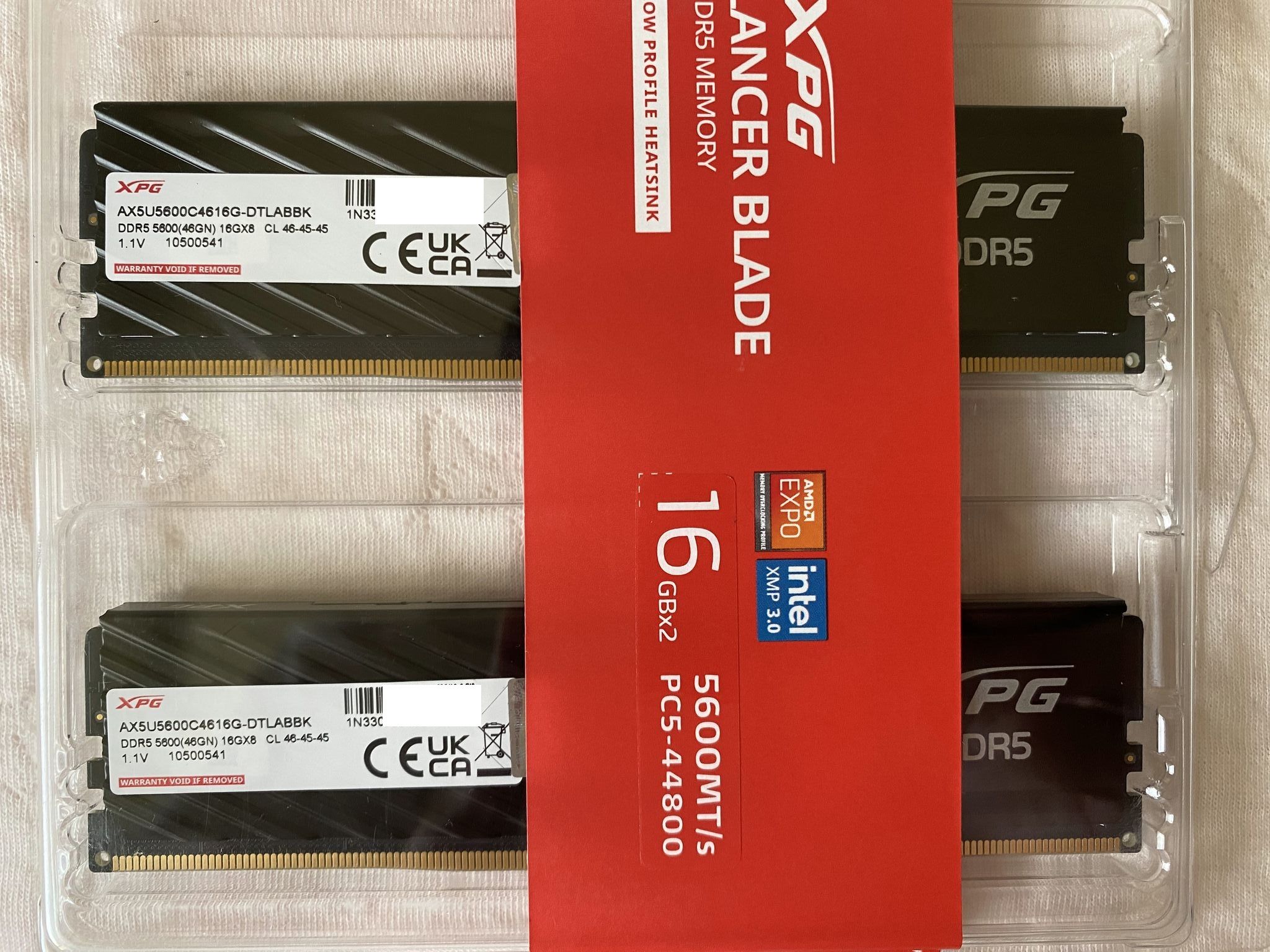 威剛 XPG DDR5 5600 32G（16Gx2） 桌上型記憶體